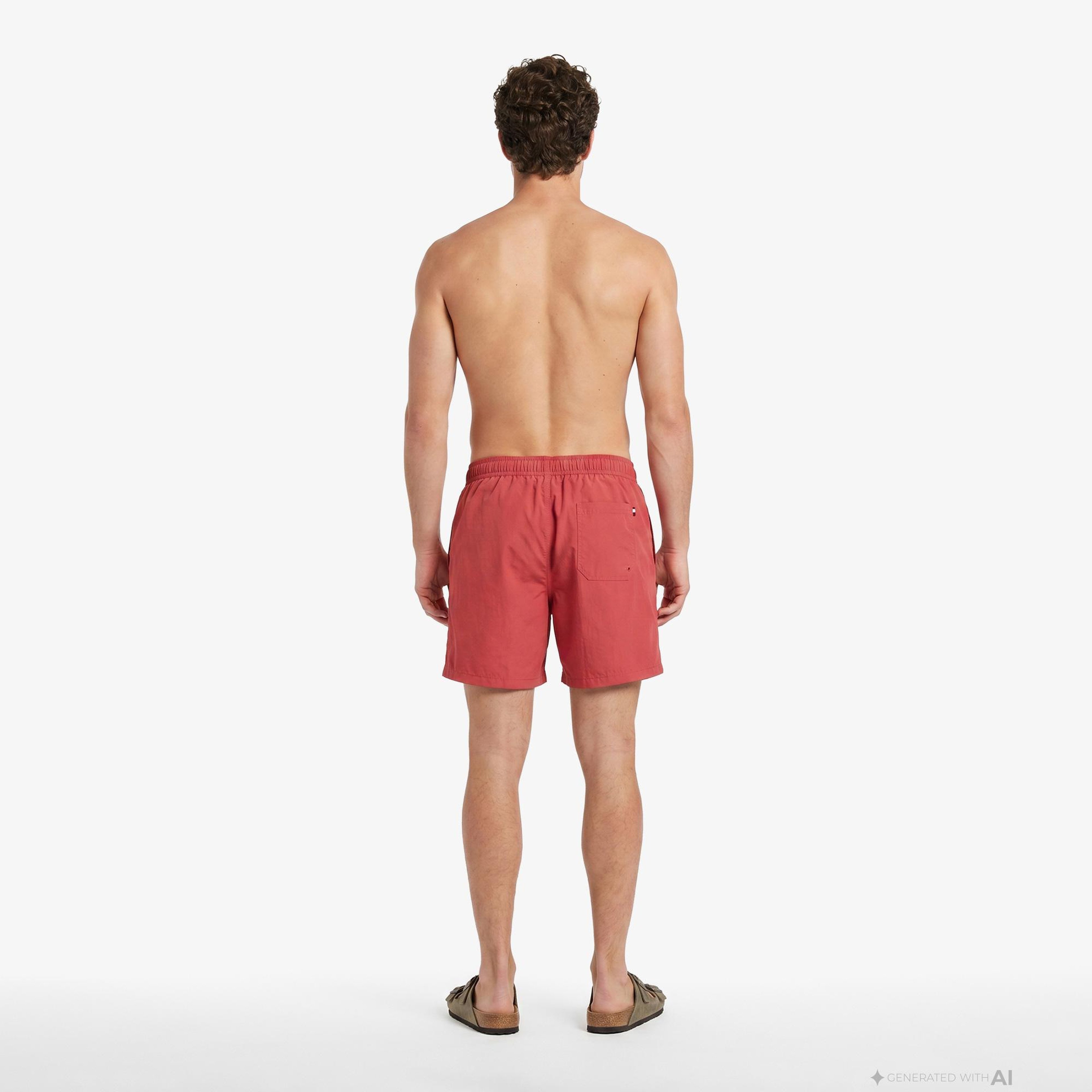 Tommy Hilfiger Essentials Erkek Kırmızı Deniz Şortu