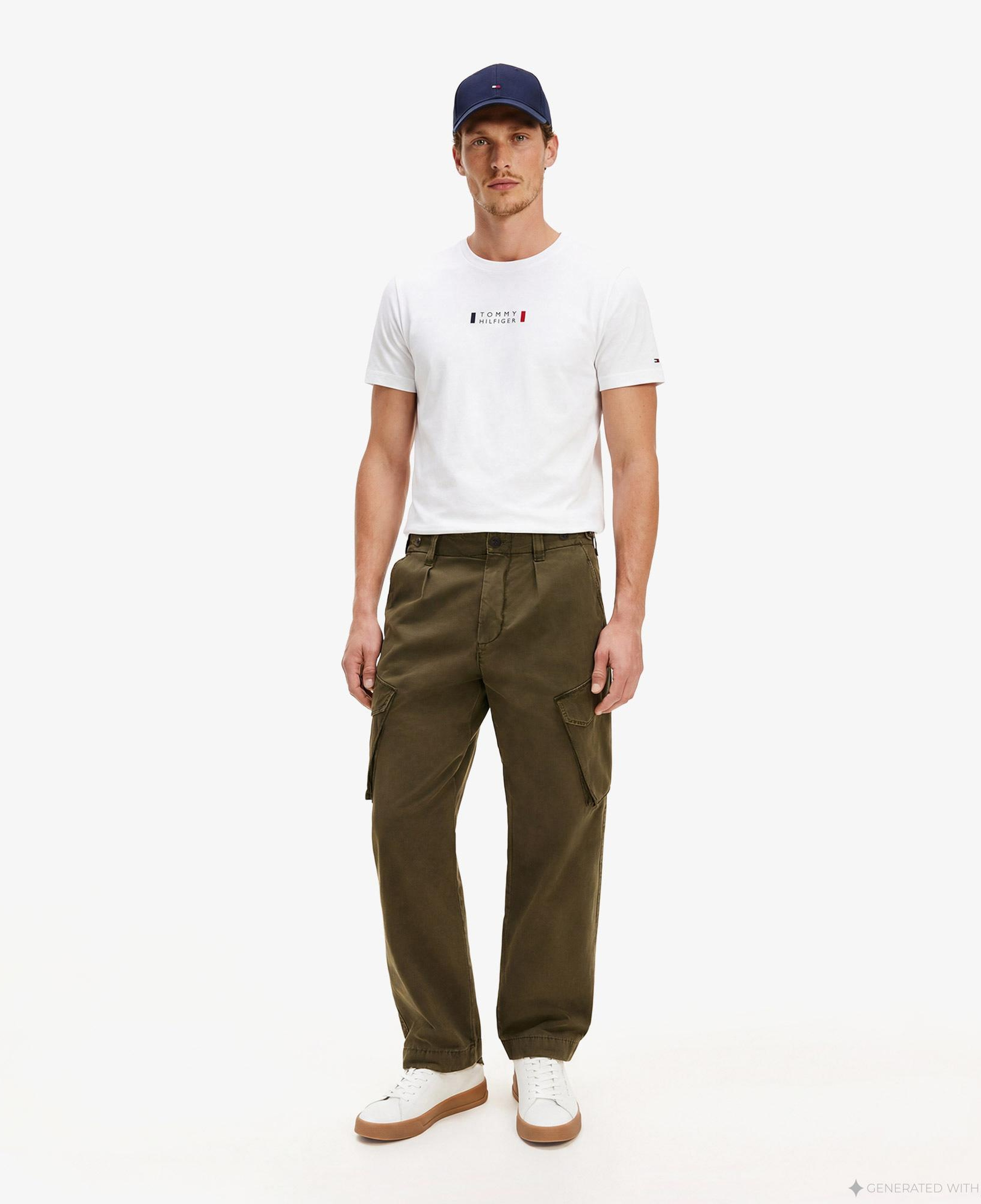 Tommy Hilfiger Brand Love Graphic Erkek Beyaz T-Shirt