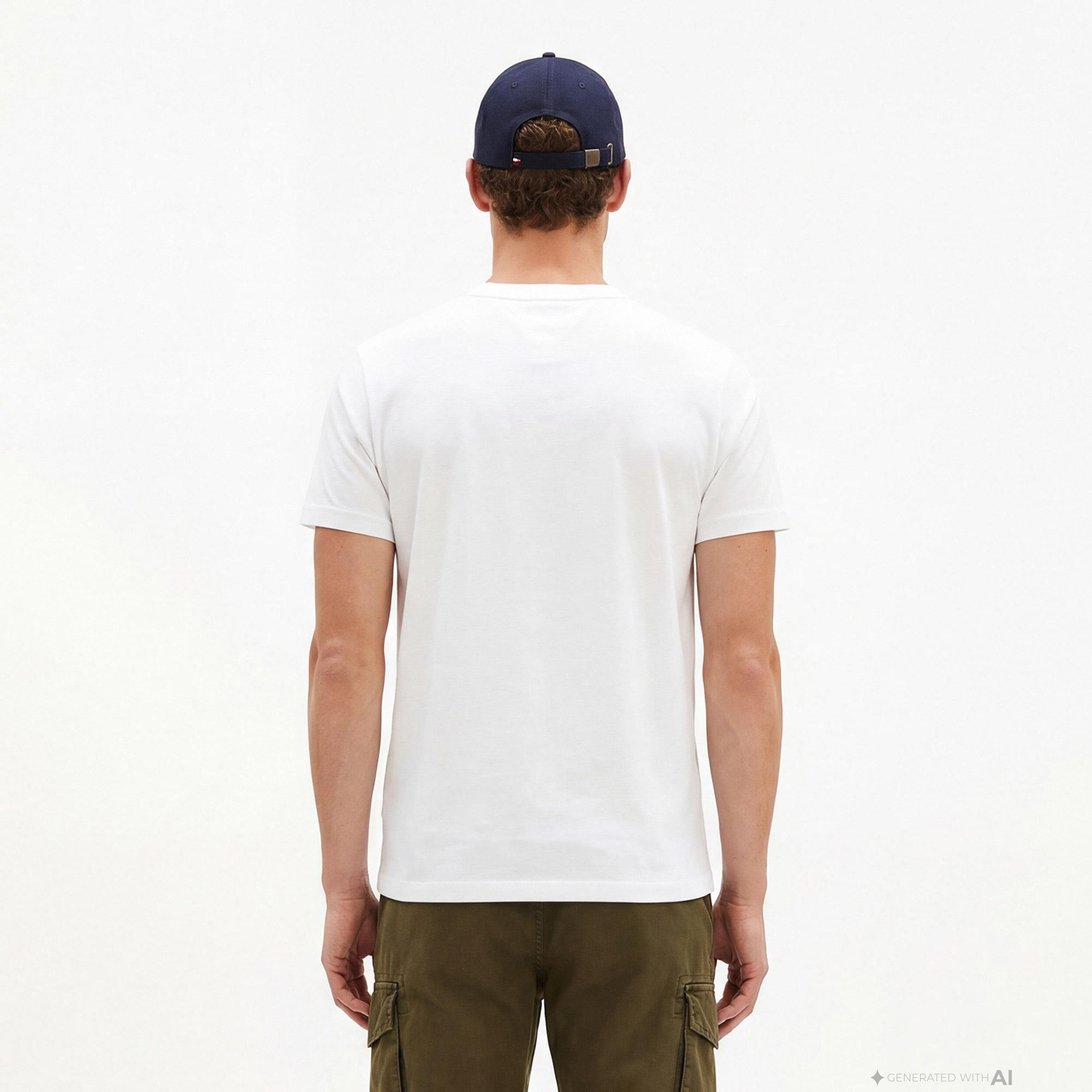 Tommy Hilfiger Brand Love Graphic Erkek Beyaz T-Shirt