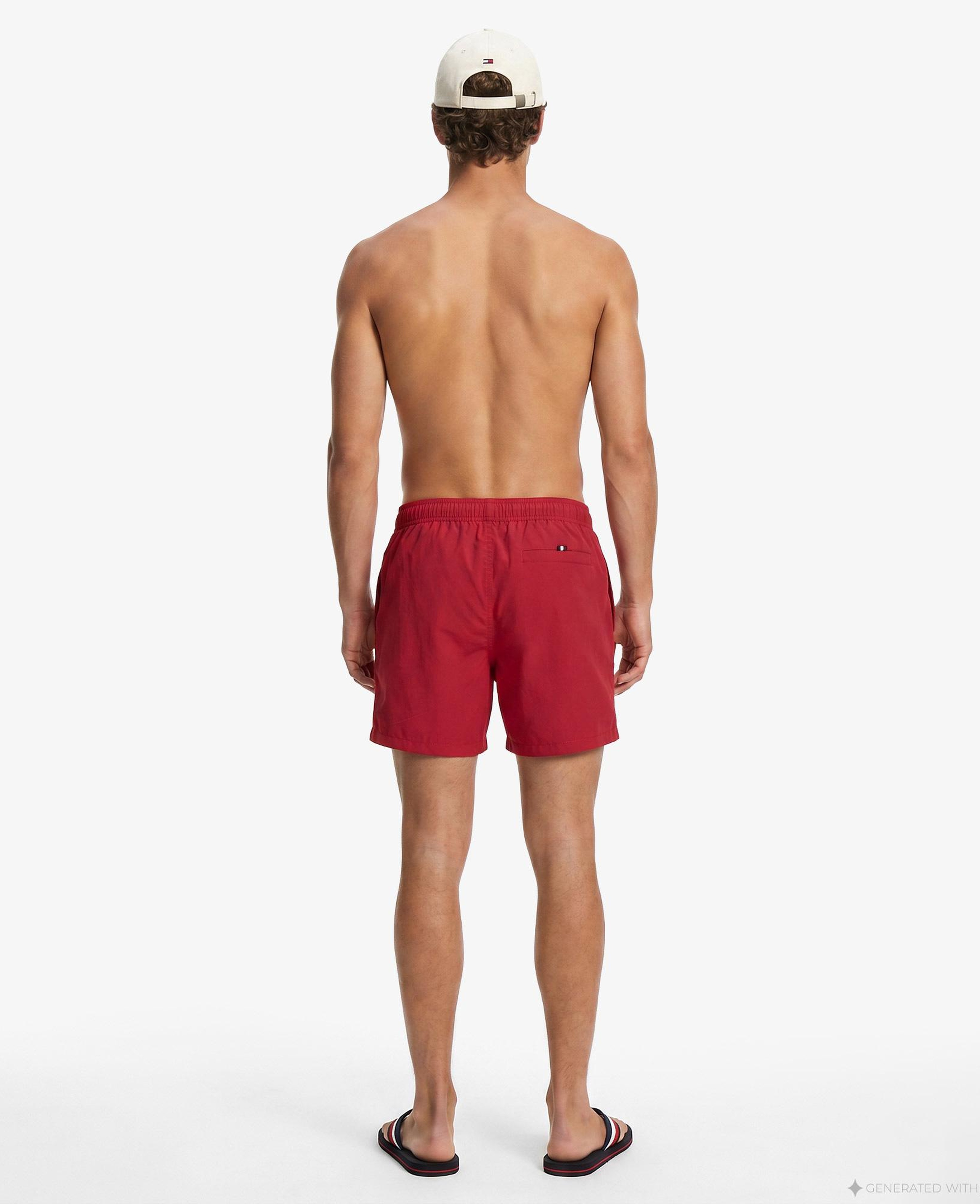 Tommy Hilfiger Original Erkek Kırmızı Deniz Şortu