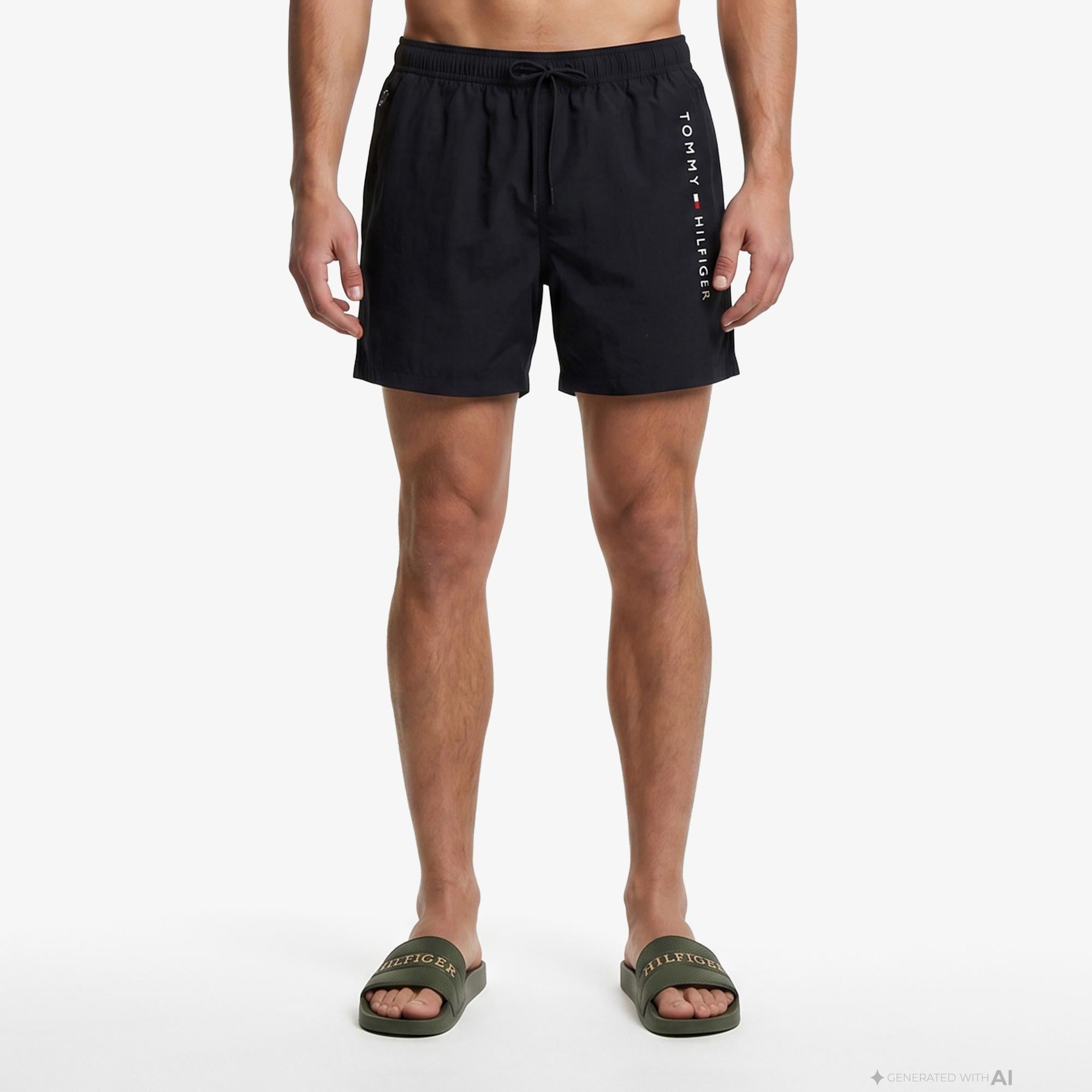 Tommy Hilfiger Original Erkek Lacivert Deniz Şortu