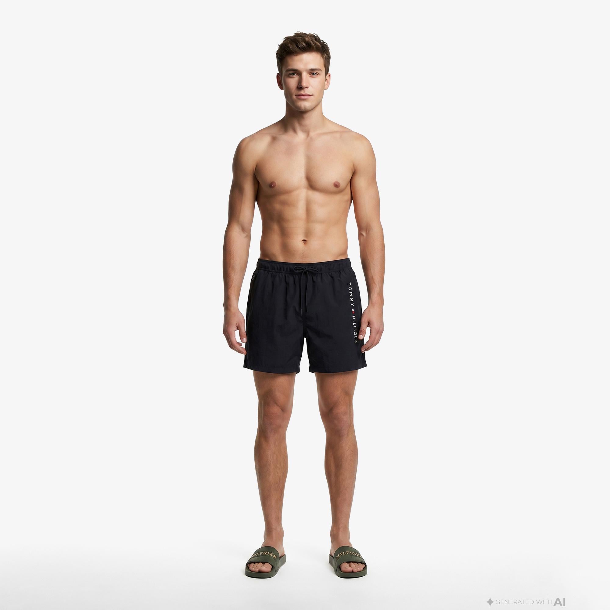 Tommy Hilfiger Original Erkek Lacivert Deniz Şortu