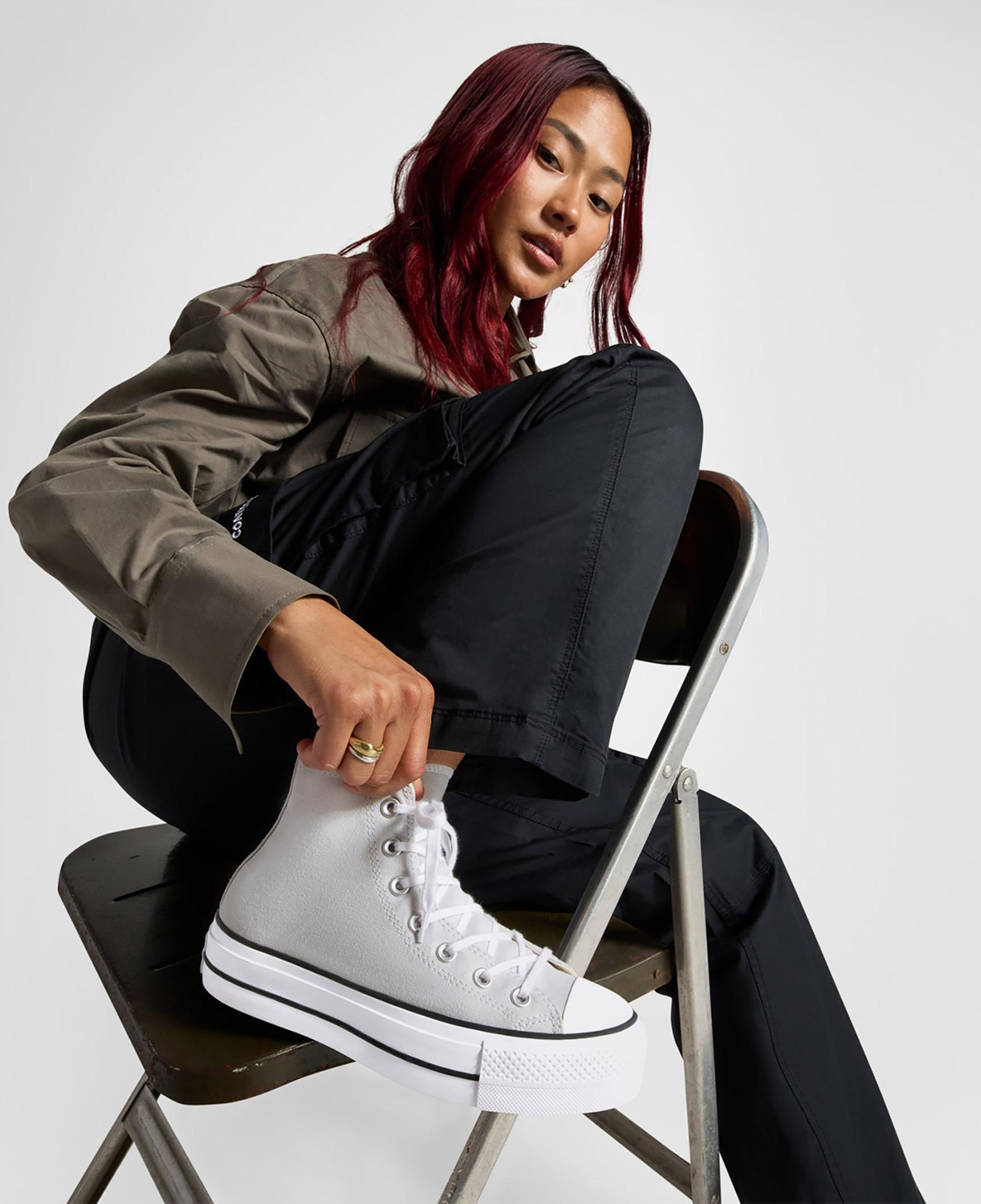 Converse Chuck Taylor All Star Lift Kadın Gri Platform Sneaker