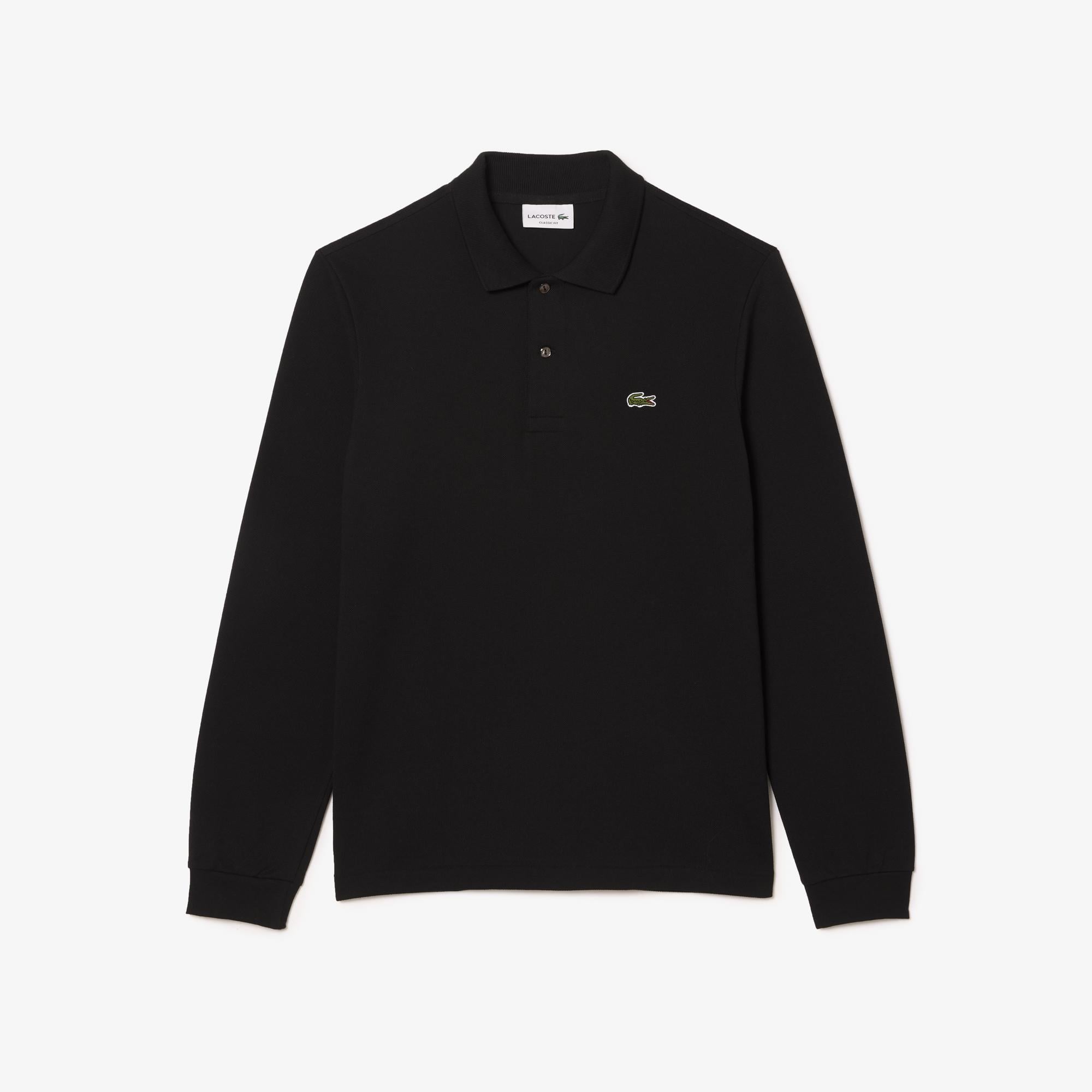 Lacoste Erkek Classic Fit Uzun Kollu Siyah Polo