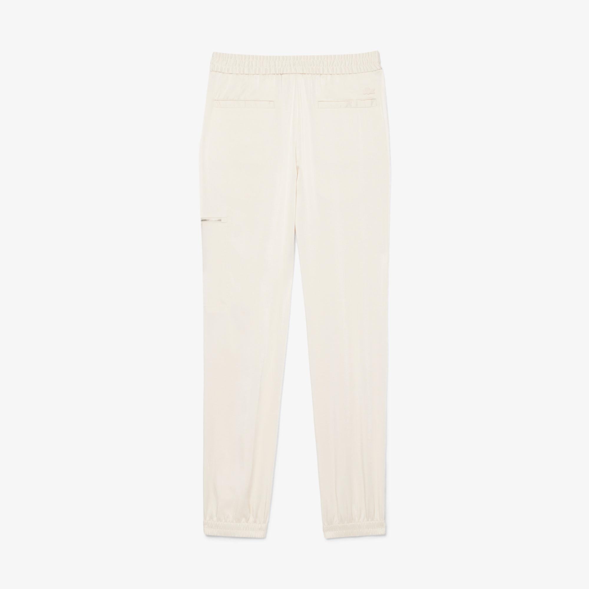 Kadın Oversized Fit Krem Pantolon
