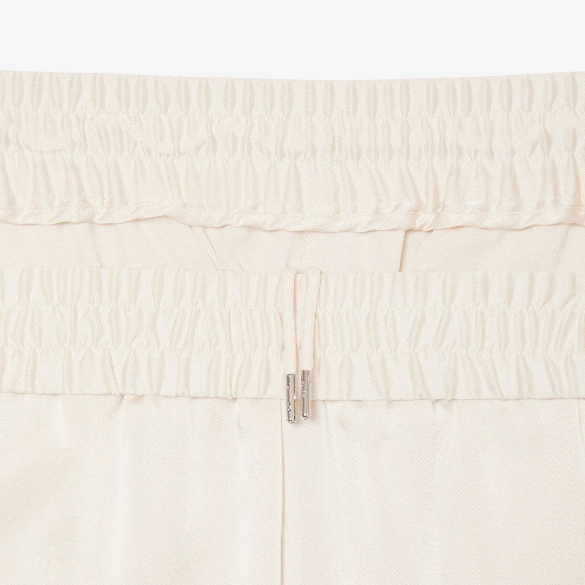 Kadın Oversized Fit Krem Pantolon