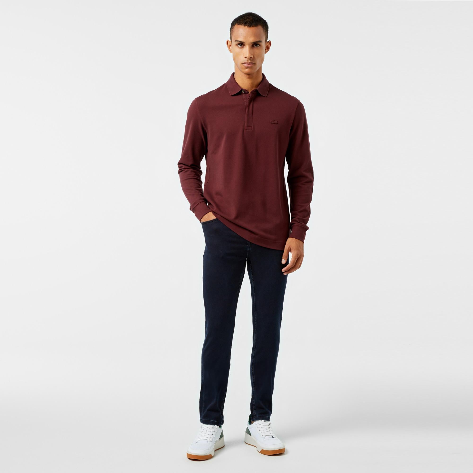 Lacoste Erkek Slim Fit Lacivert Jean Pantolon