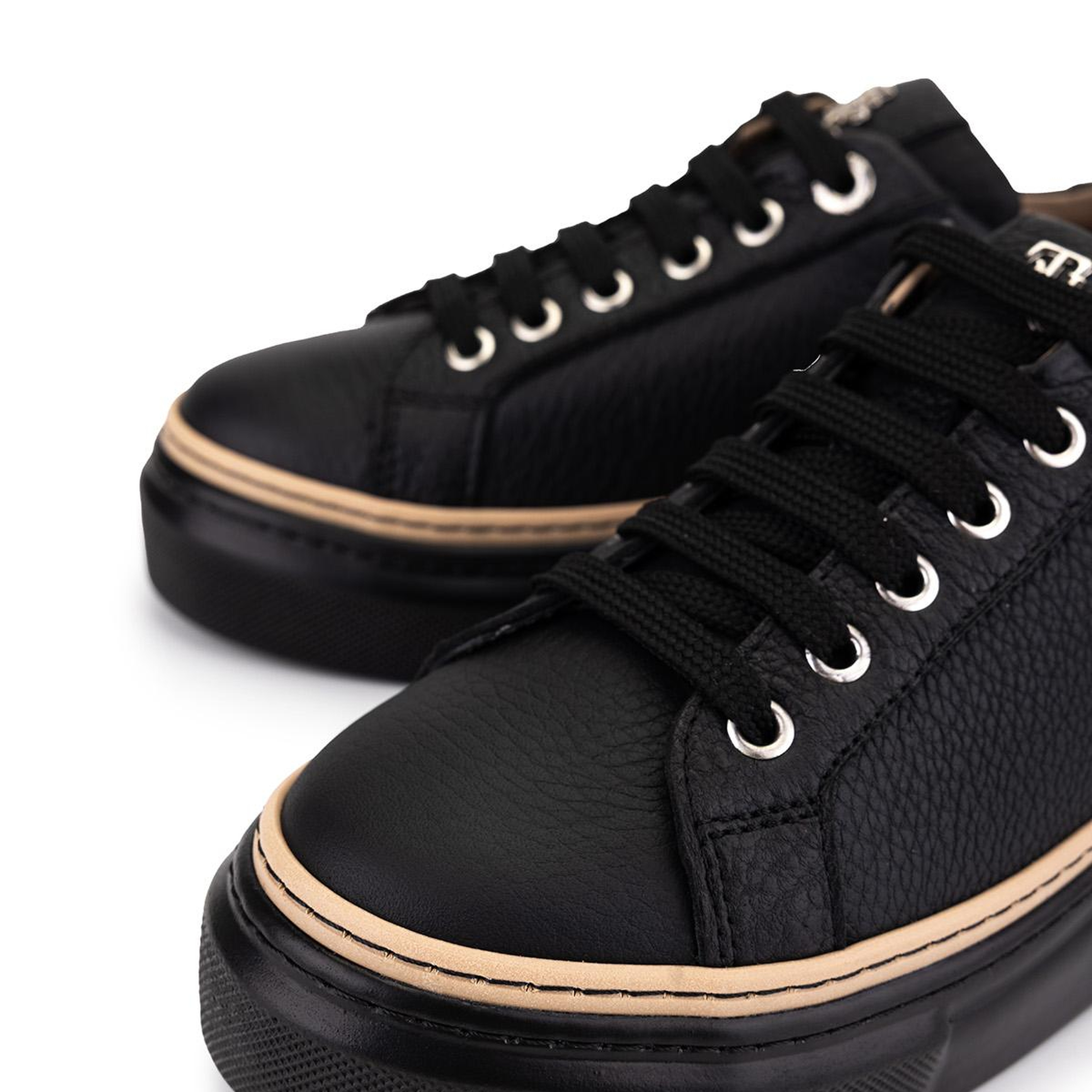 Tamer Tanca Kadın Hakiki Deri Siyah Floter Sneakers & Spor Ayakkabı