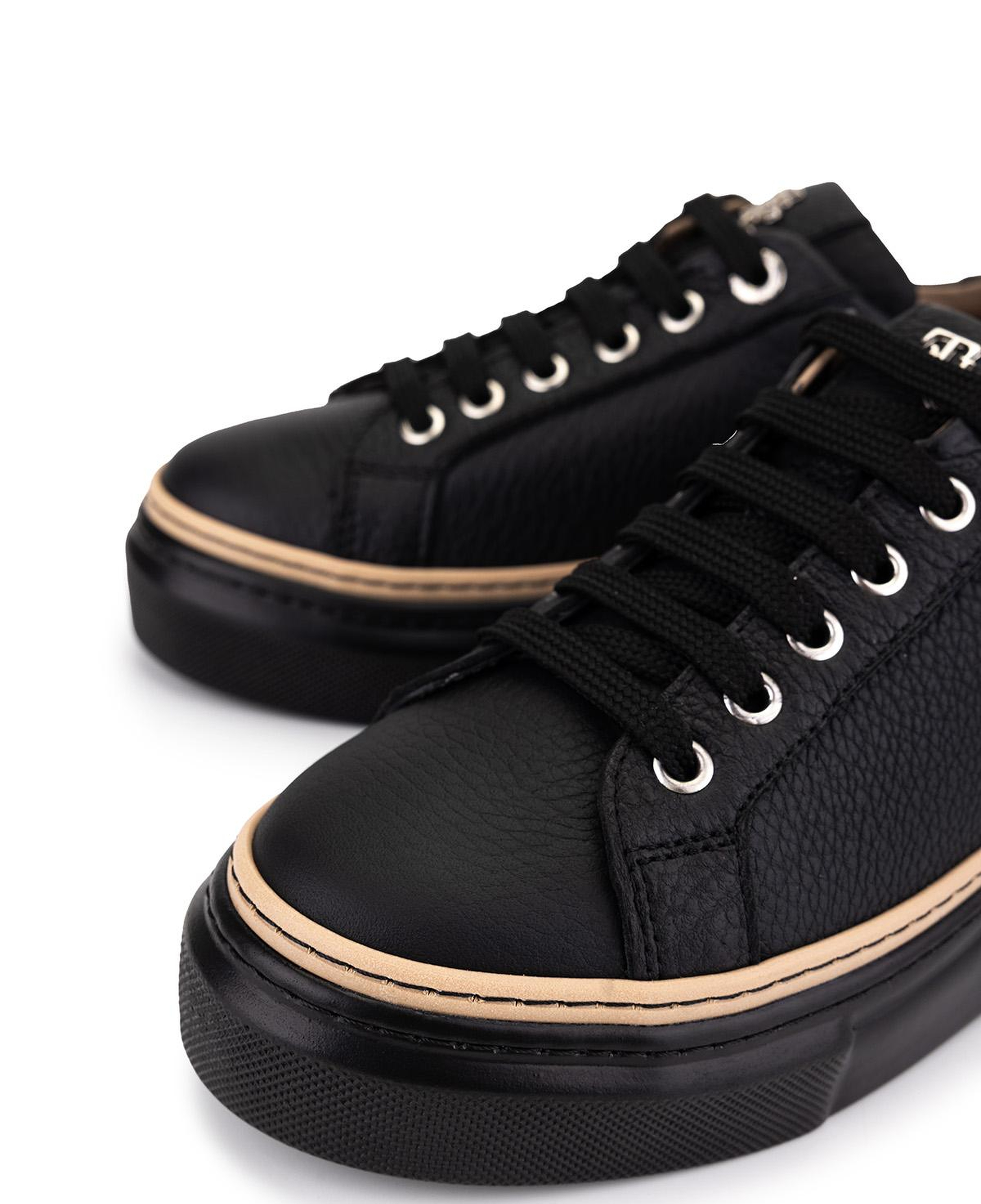 Tamer Tanca Kadın Hakiki Deri Siyah Floter Sneakers & Spor Ayakkabı