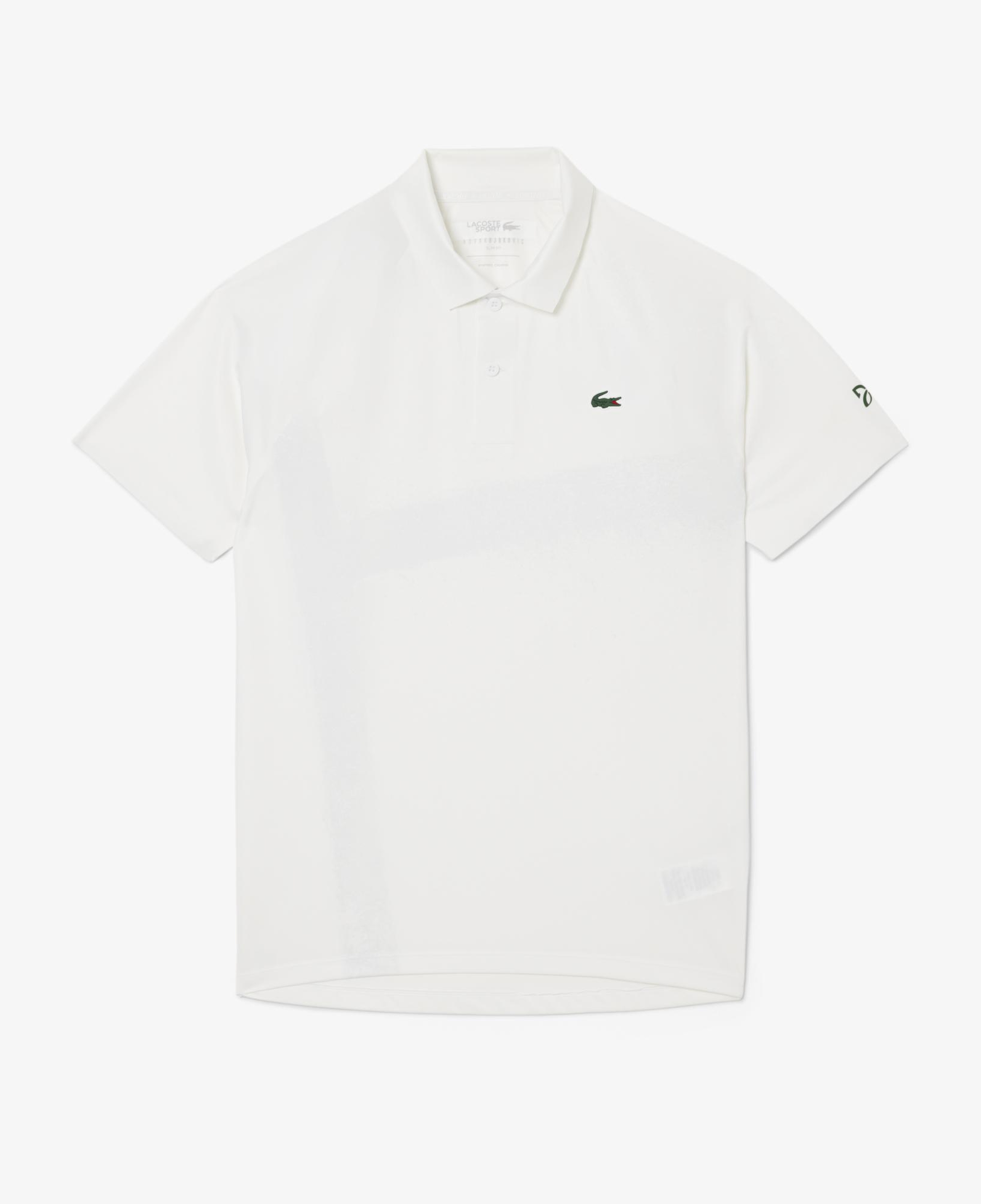 SPORT X Novak Djokovic Erkek Slim Fit Baskılı Beyaz Polo