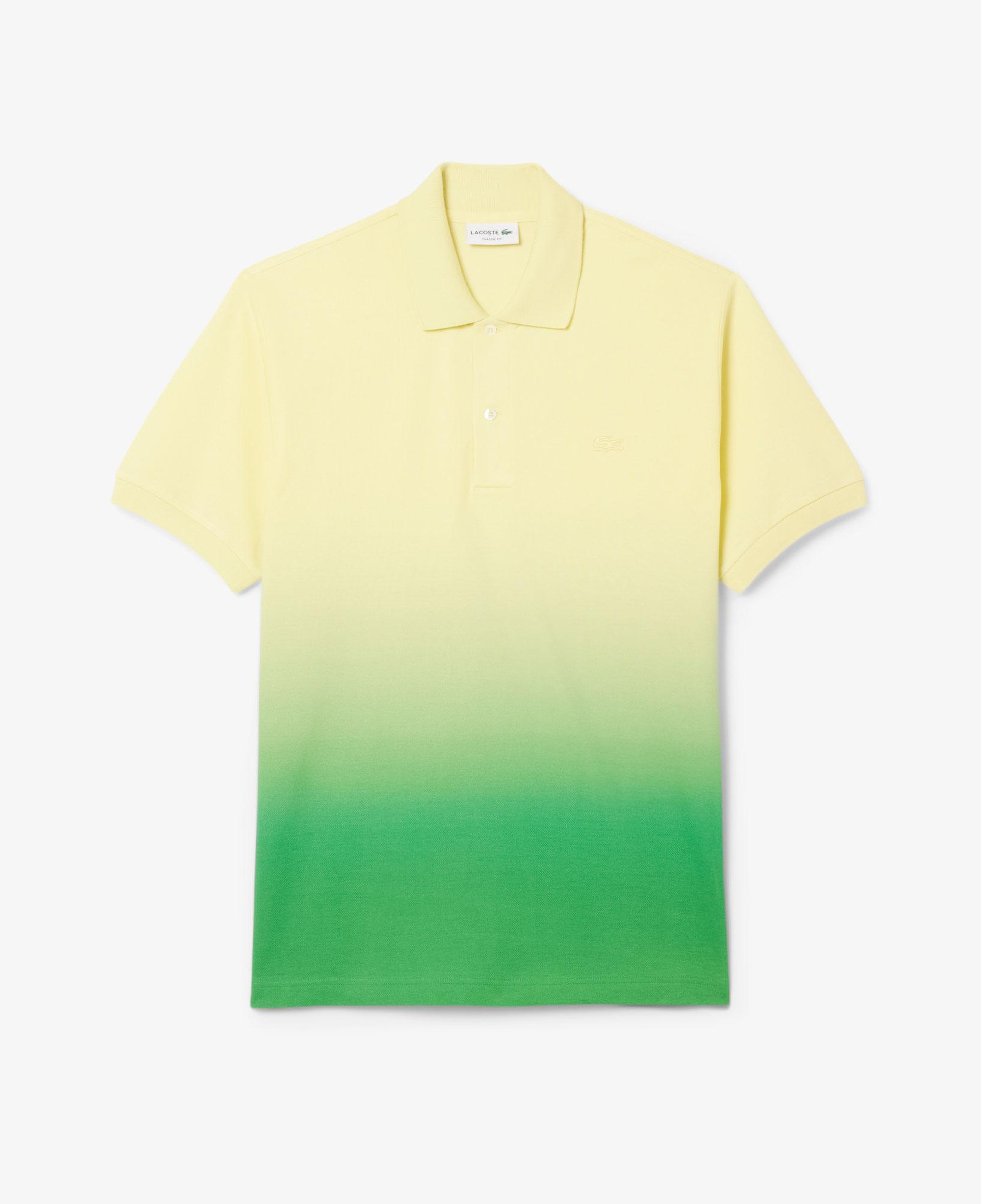 Erkek Classic Fit Renk Bloklu Yeşil Polo