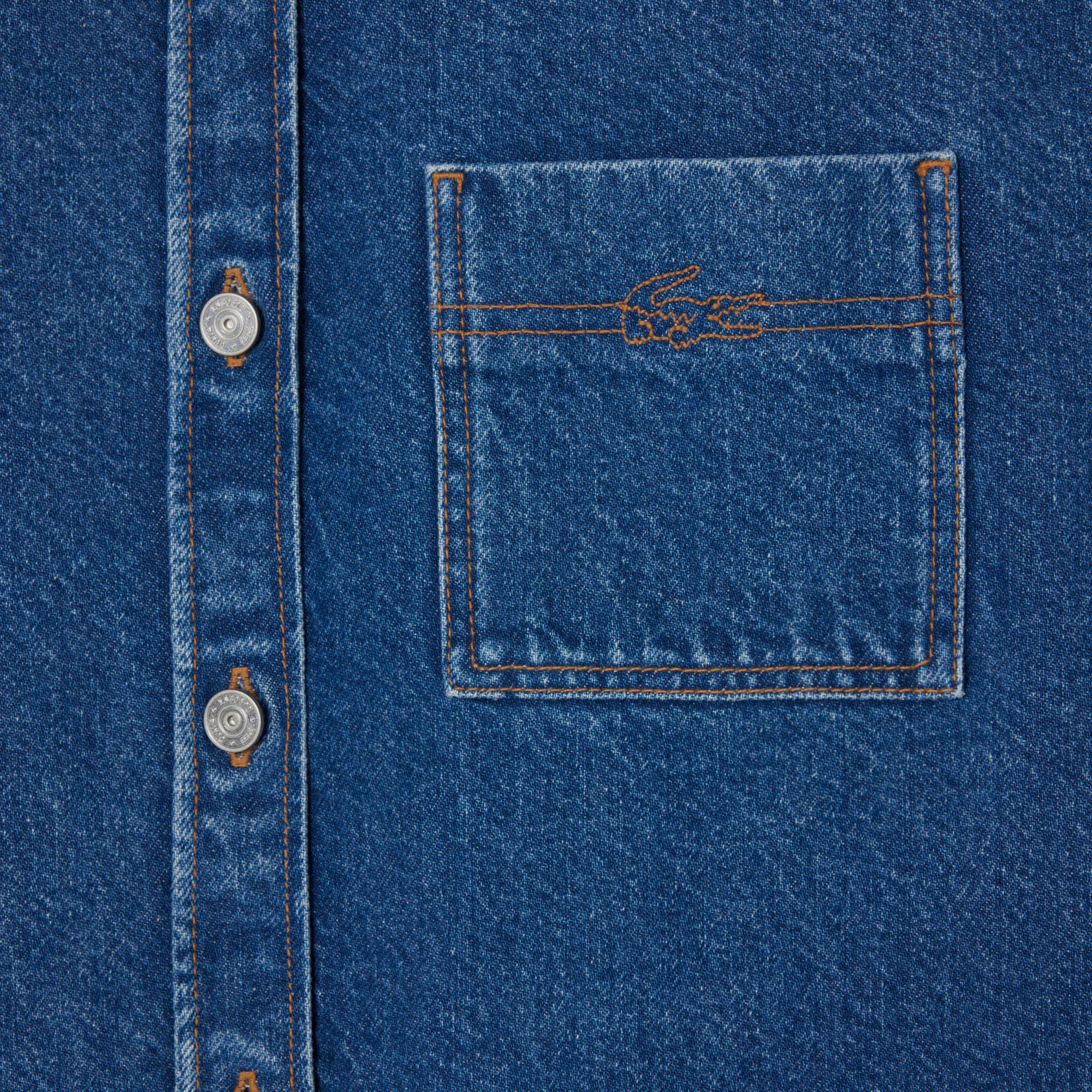 Kadın Relaxed Fit Denim Lacivert Ceket