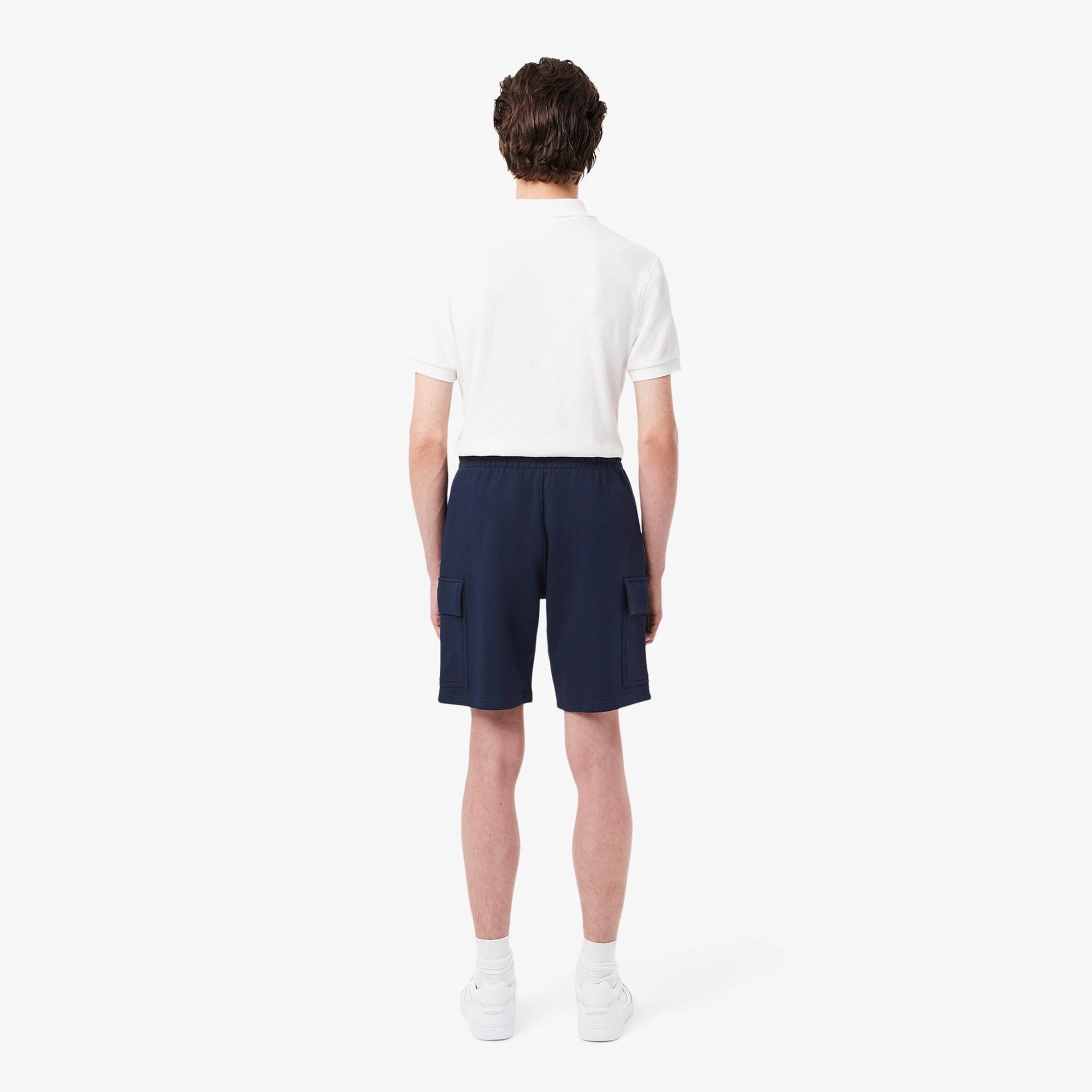 Lacoste Cotton Fleece Cargo Erkek Lacivert Şort