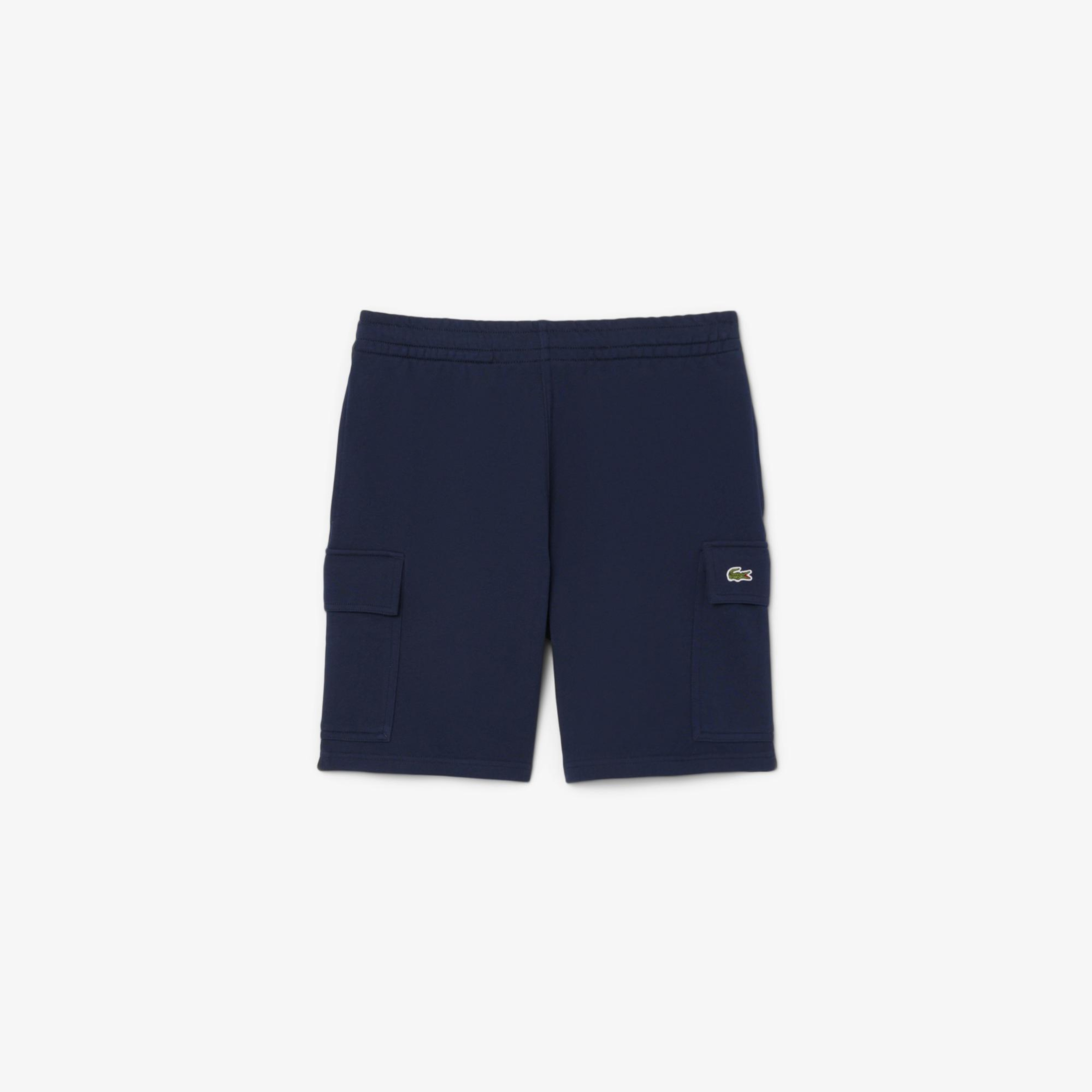 Lacoste Cotton Fleece Cargo Erkek Lacivert Şort