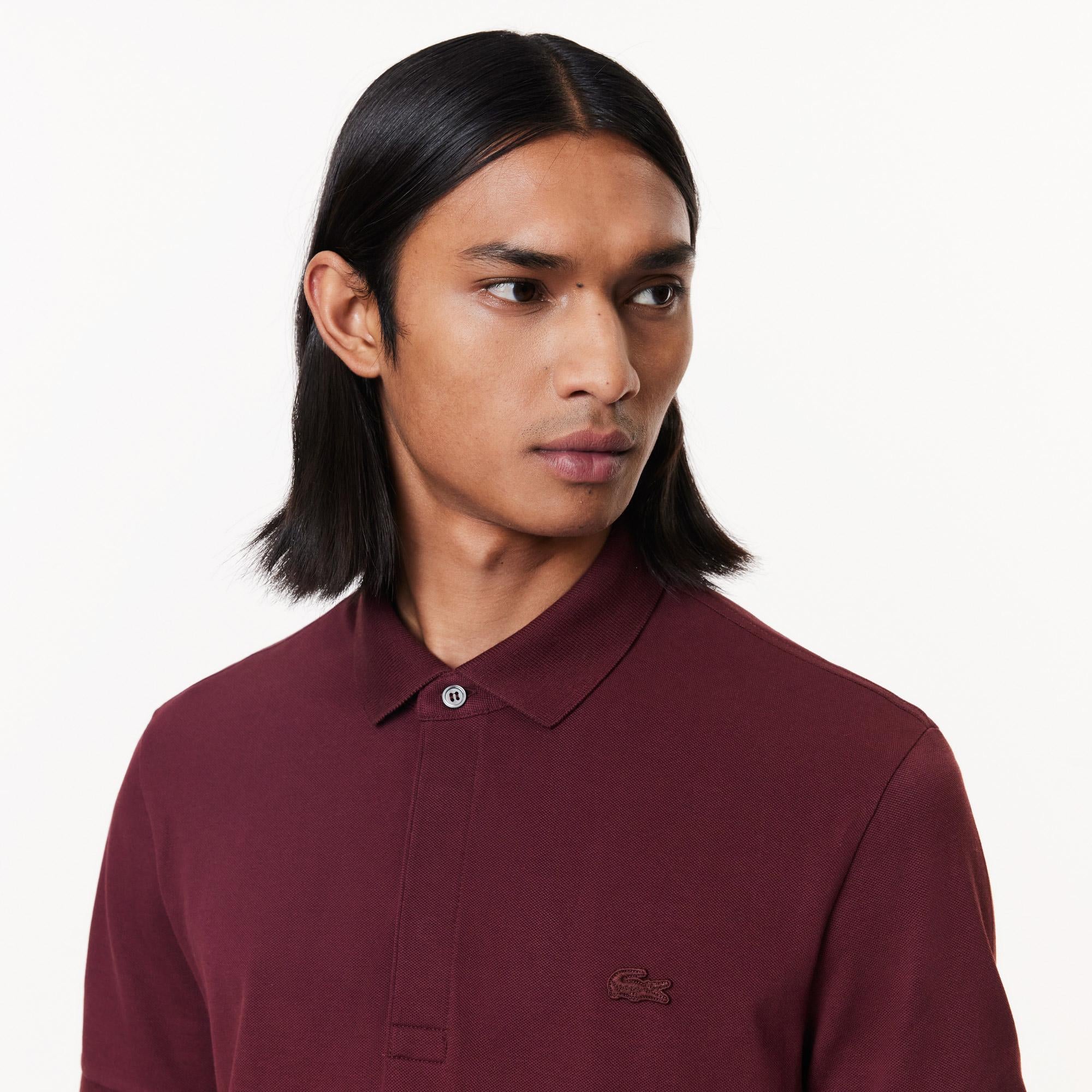 Lacoste Paris Erkek Regular Fit Bordo Polo