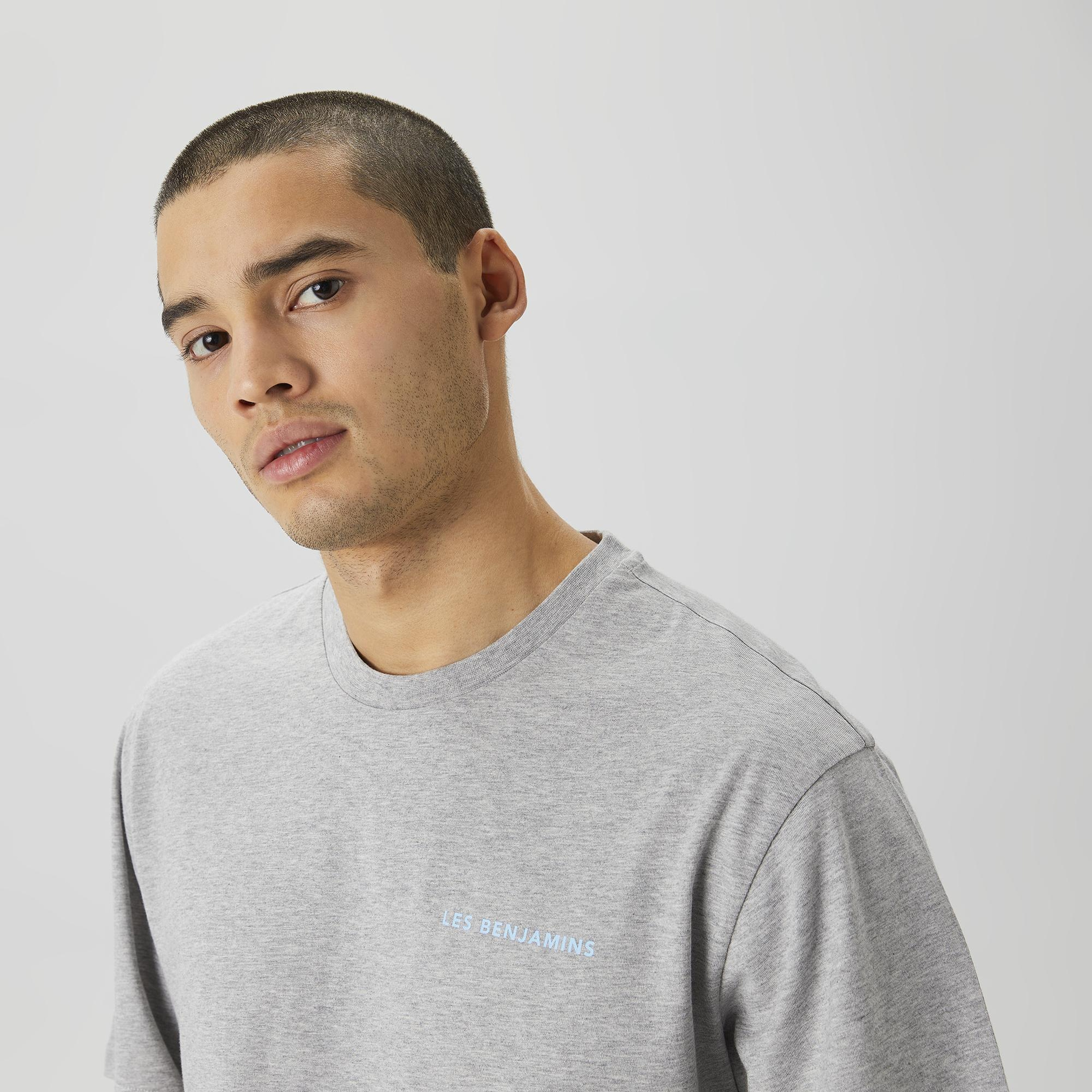Les Benjamins Core Erkek Gri T-Shirt