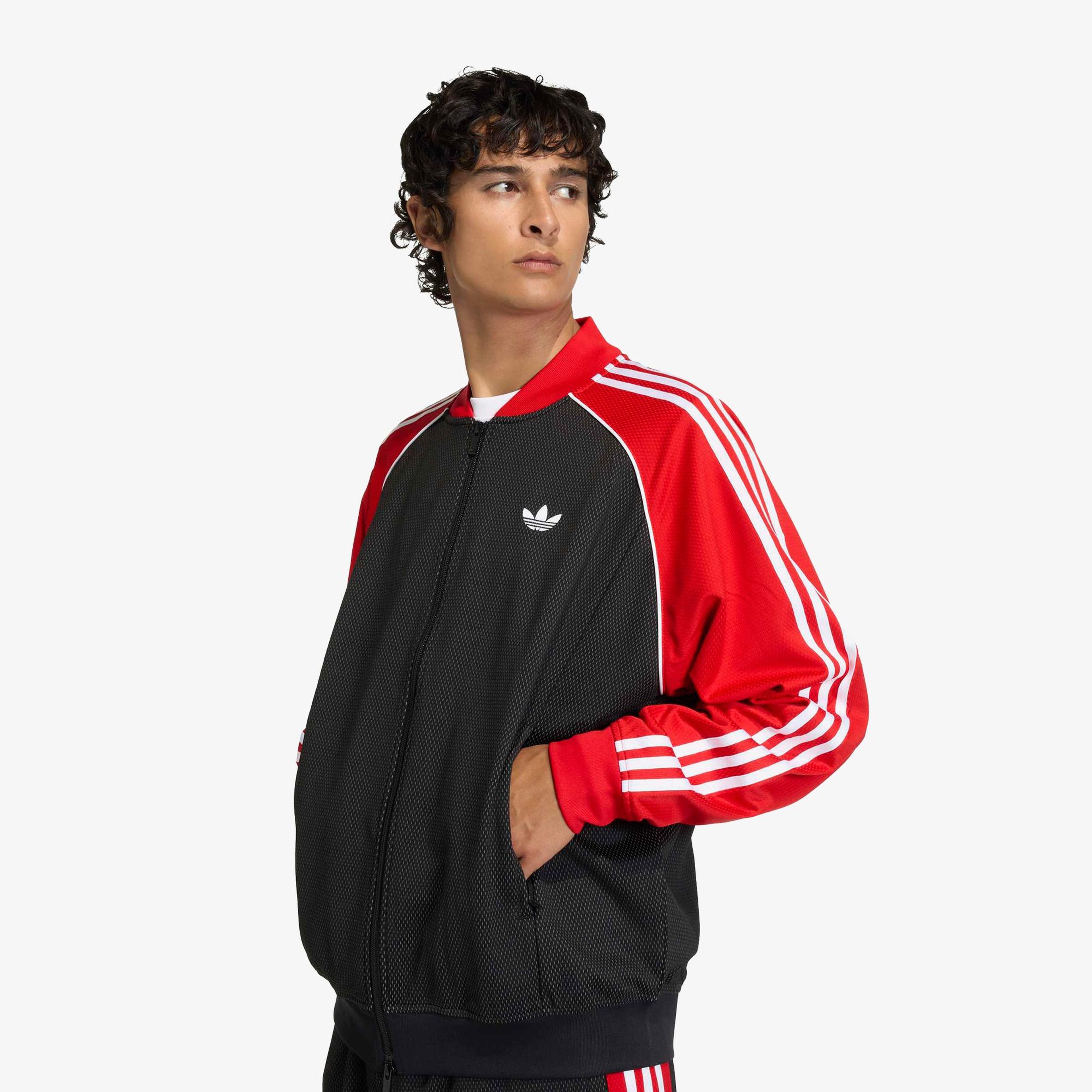 adidas Loose Mesh Erkek Siyah Ceket