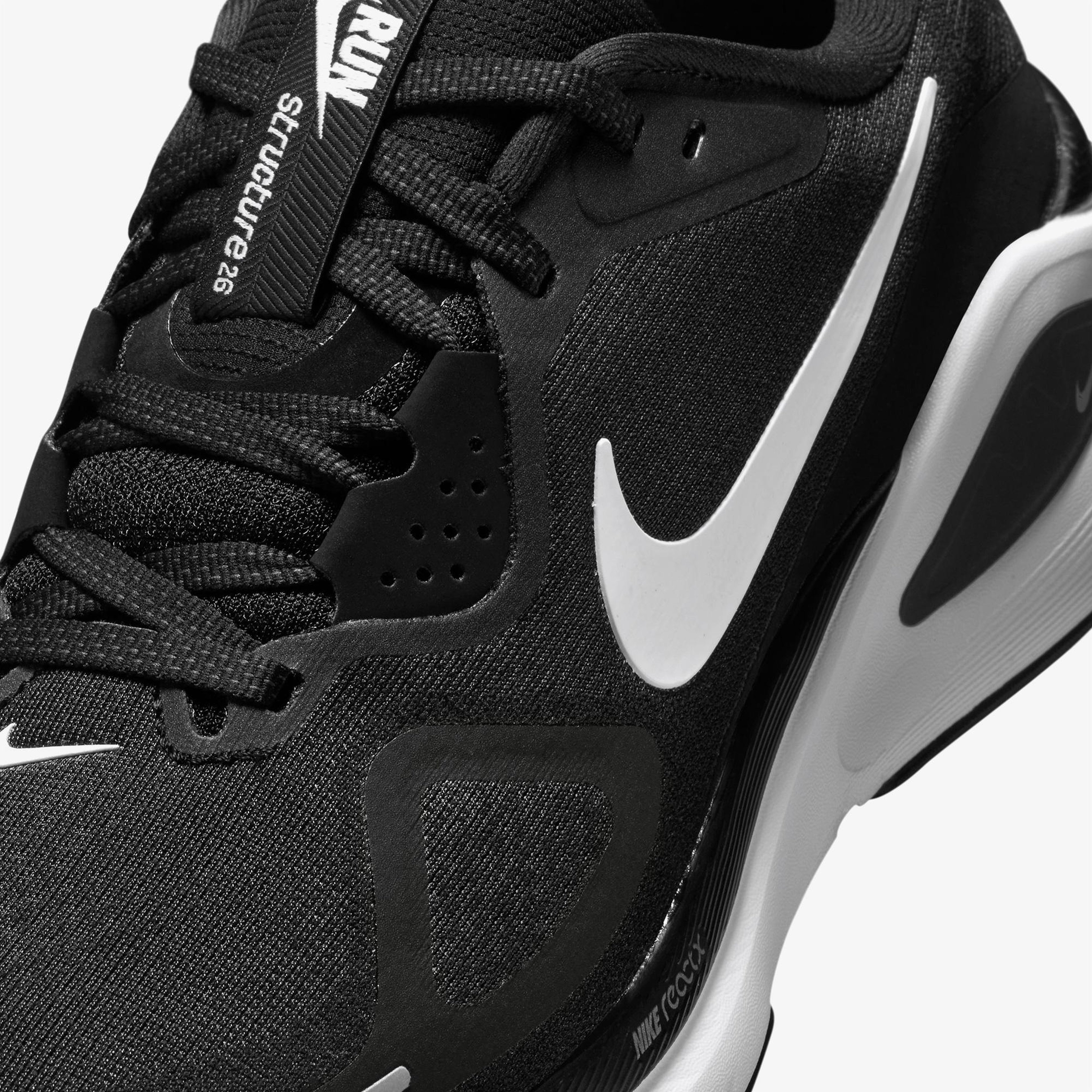 Nike Structure 26 Unisex Siyah Koşu Ayakkabısı