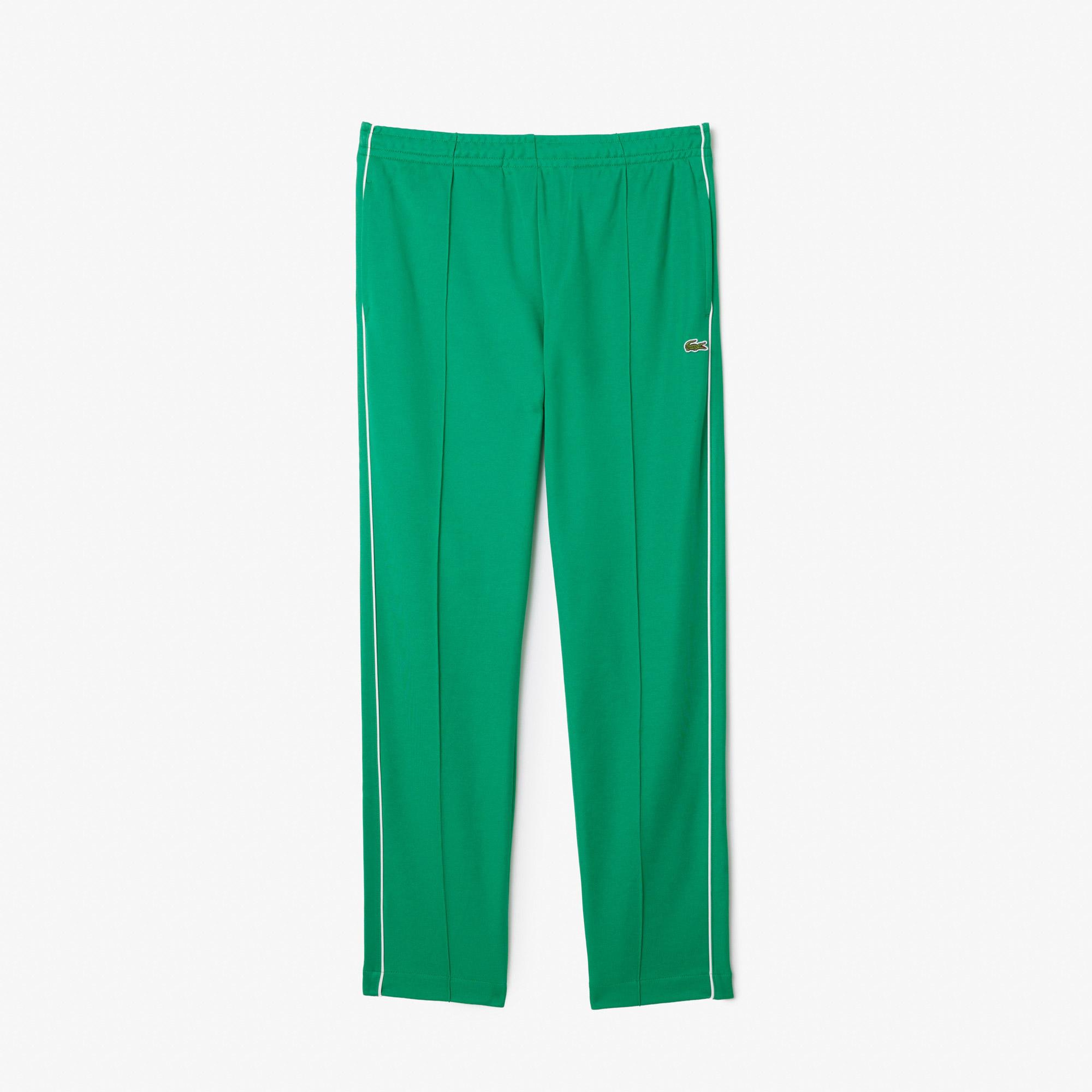 Lacoste Erkek Regular Fit Çizgili Yeşil Eşofman Altı