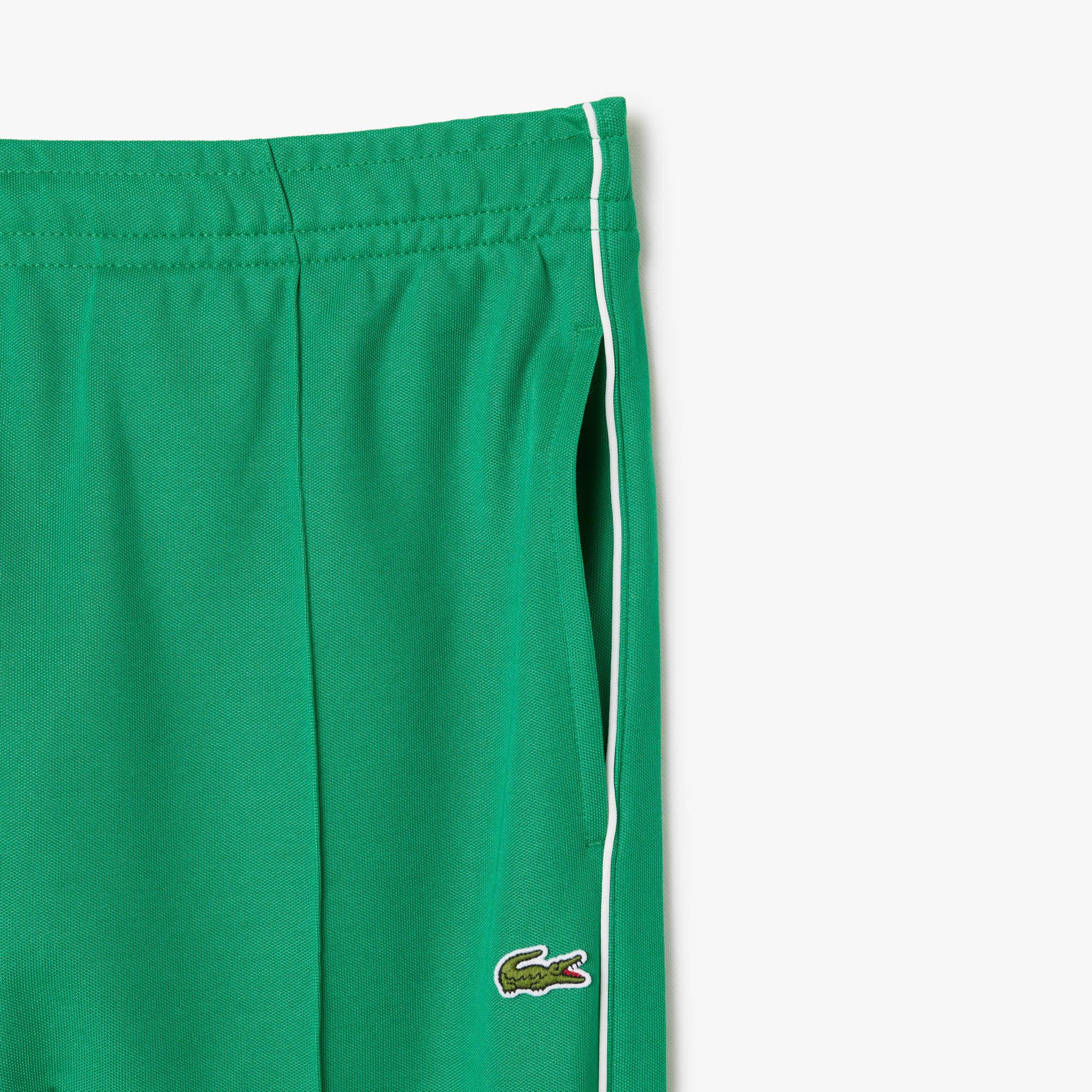 Lacoste Erkek Regular Fit Çizgili Yeşil Eşofman Altı
