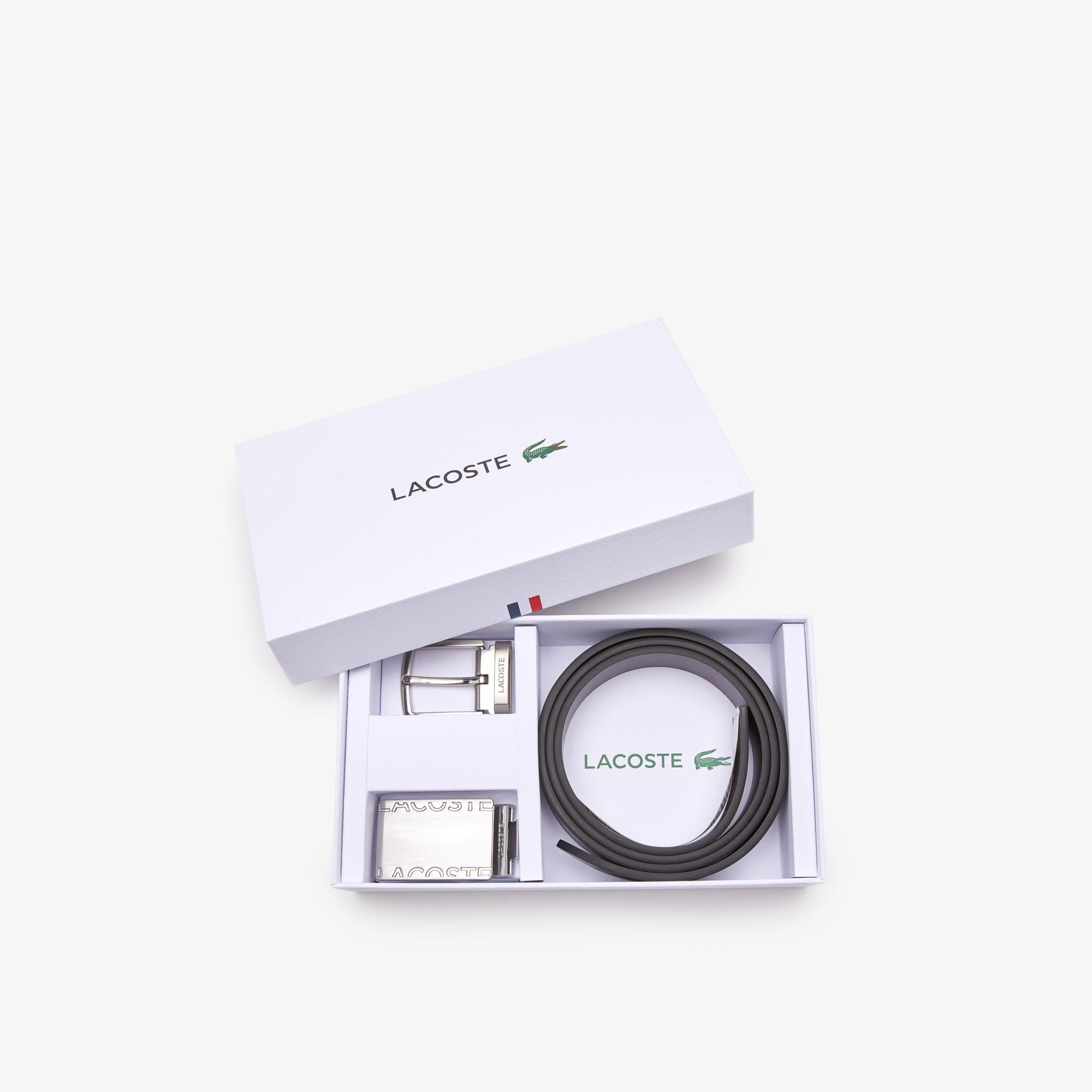 Lacoste Elegance Erkek Deri Siyah Kemer