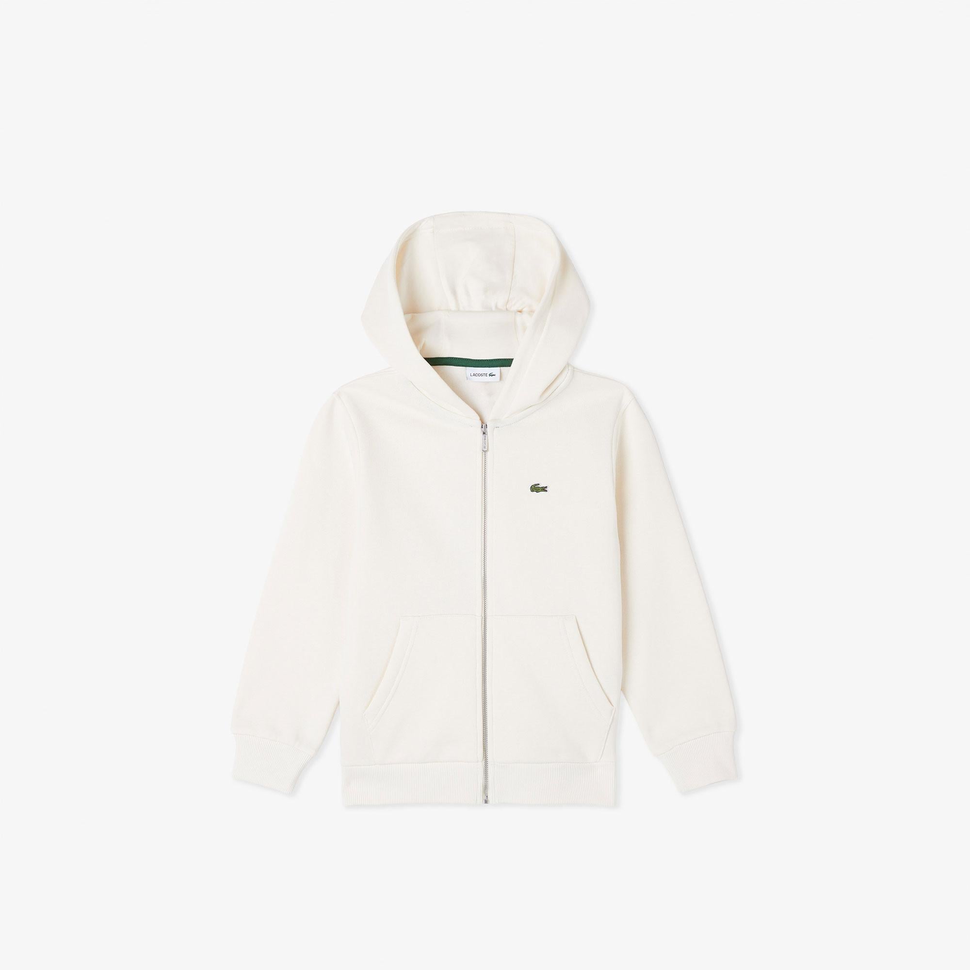 Lacoste Çocuk Kapüşonlu Krem Sweatshirt
