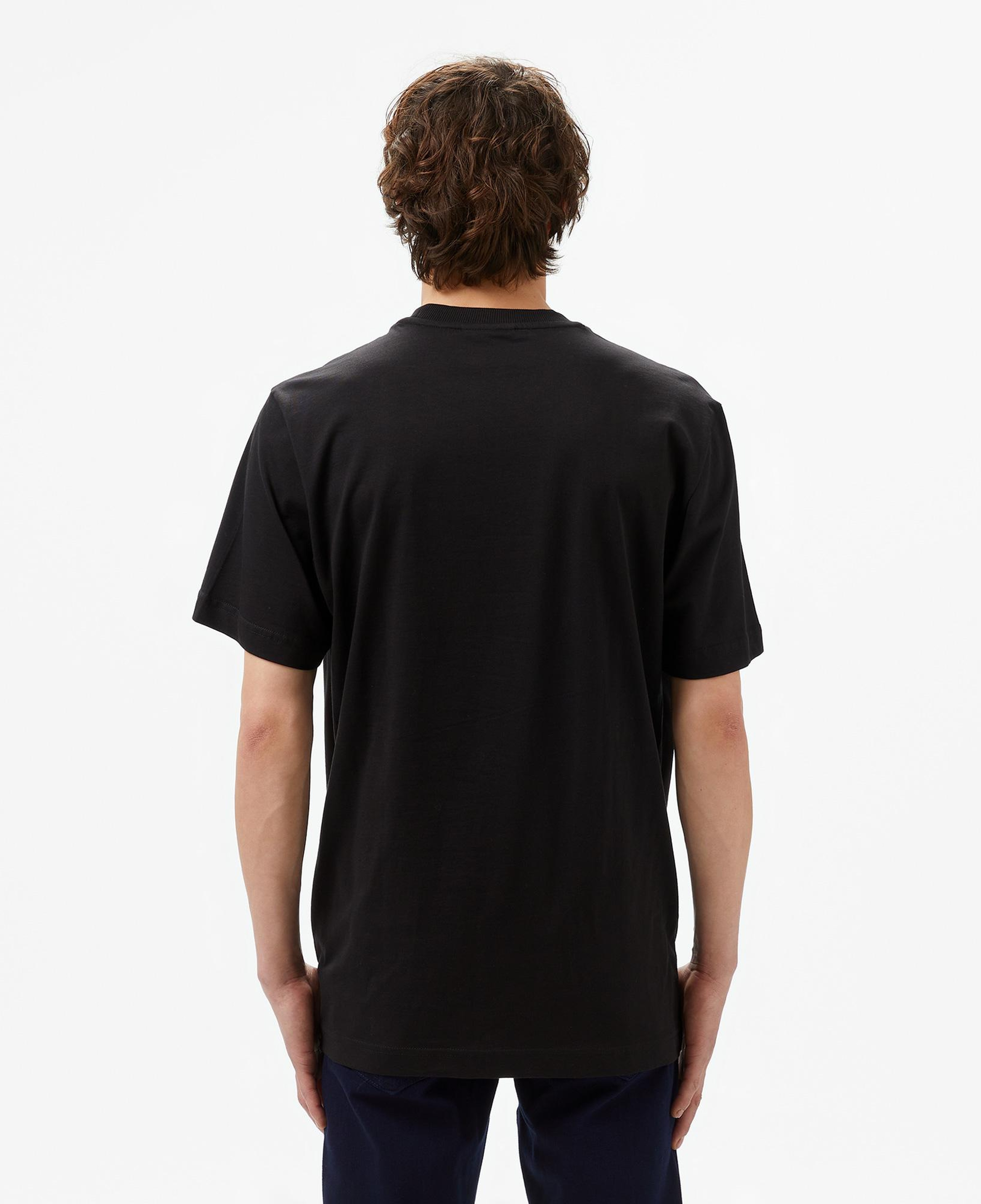 Lacoste Erkek Regular Fit Bisiklet Yaka Baskılı Siyah T-Shirt