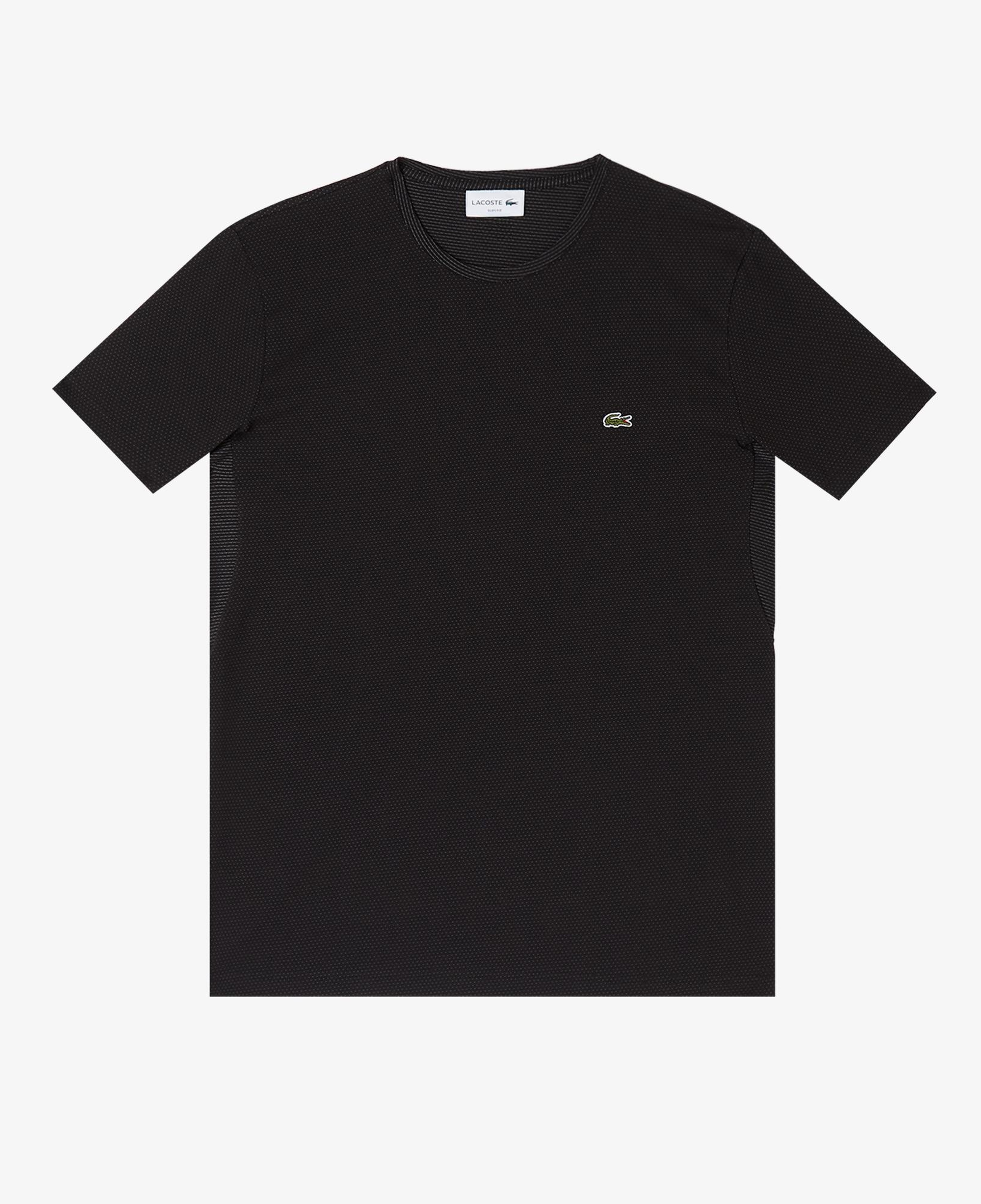 Lacoste Erkek Slim Fit Bisiklet Yaka Siyah T-Shirt