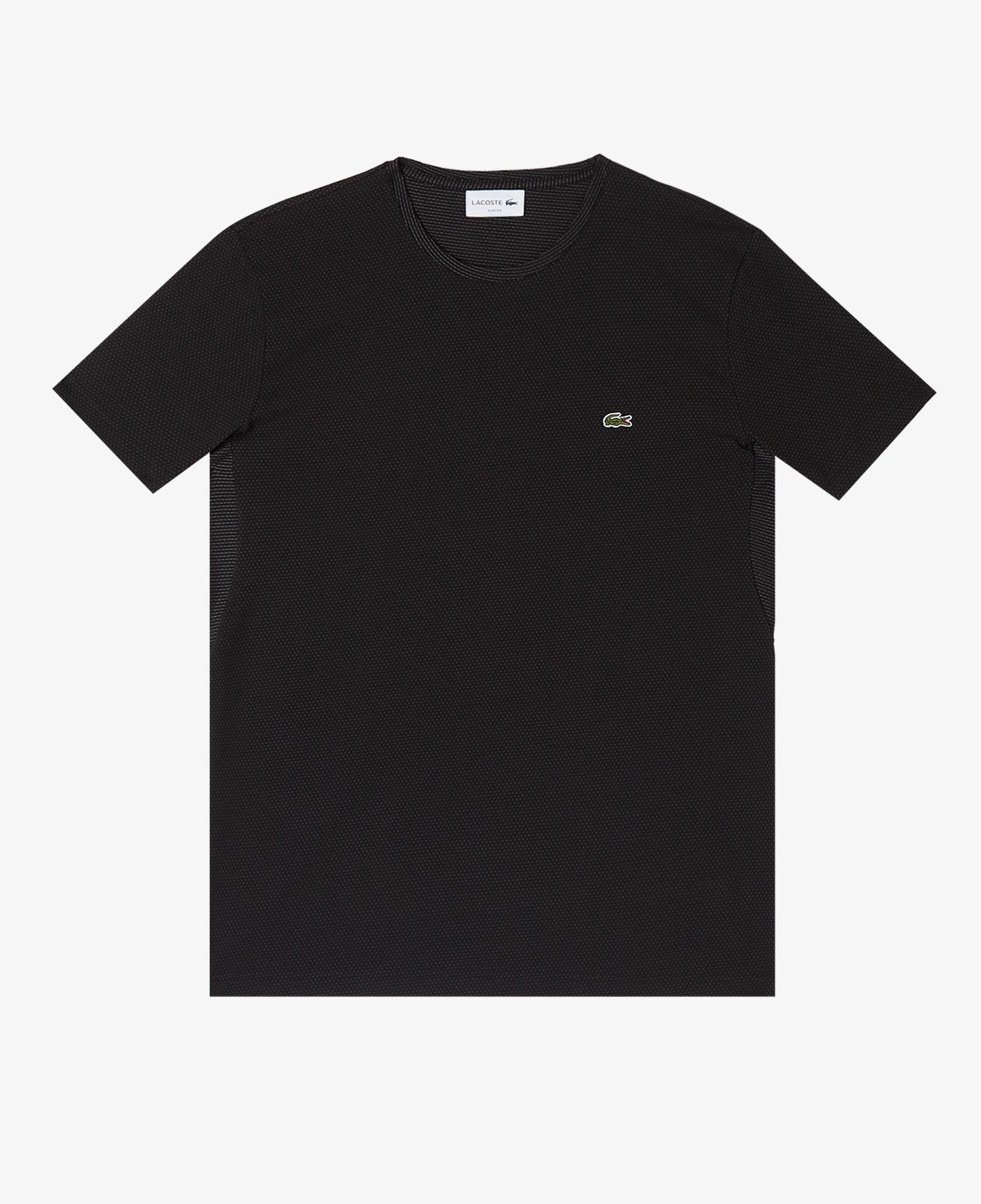 Erkek Slim Fit Bisiklet Yaka Siyah T-Shirt