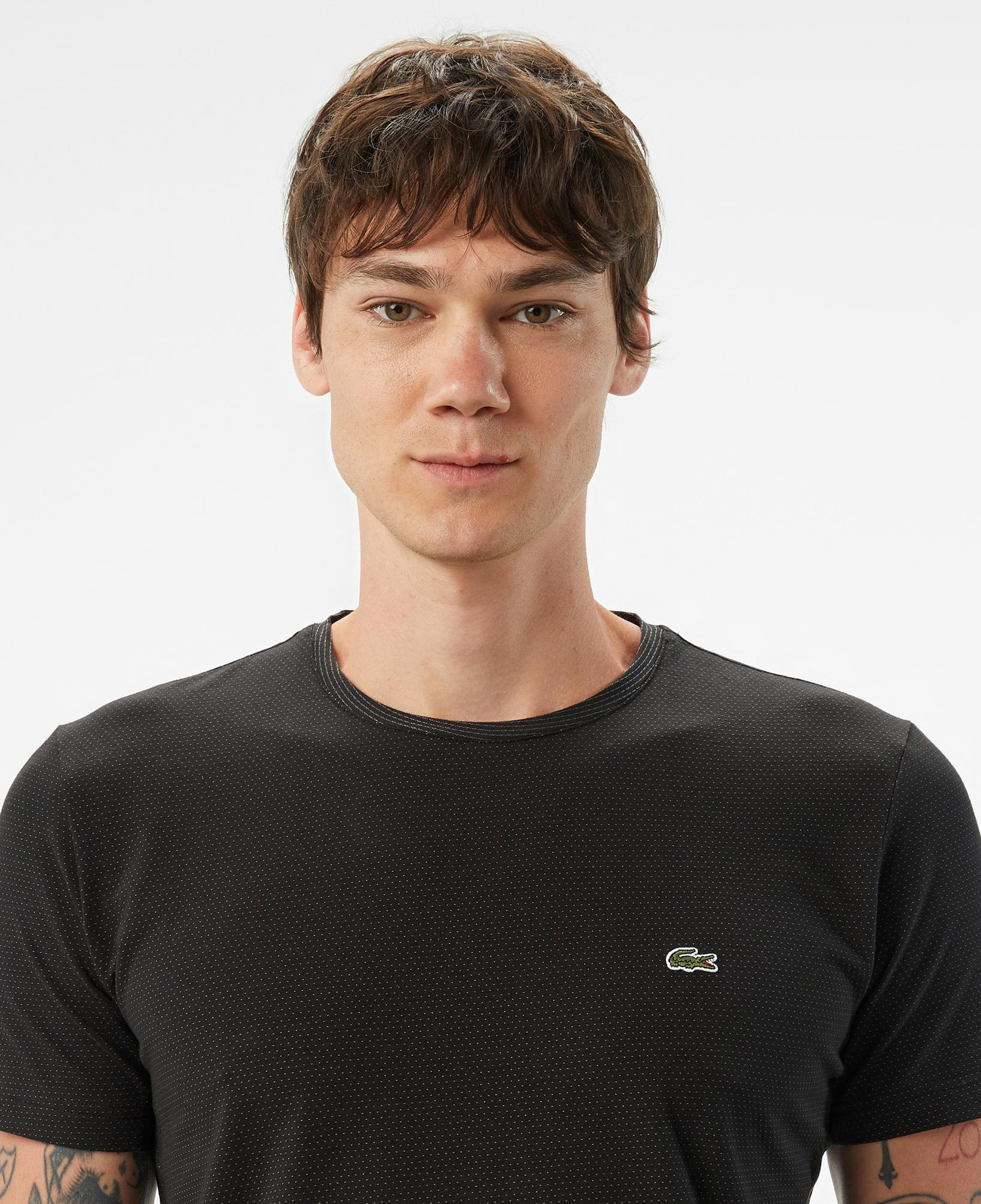 Erkek Slim Fit Bisiklet Yaka Siyah T-Shirt
