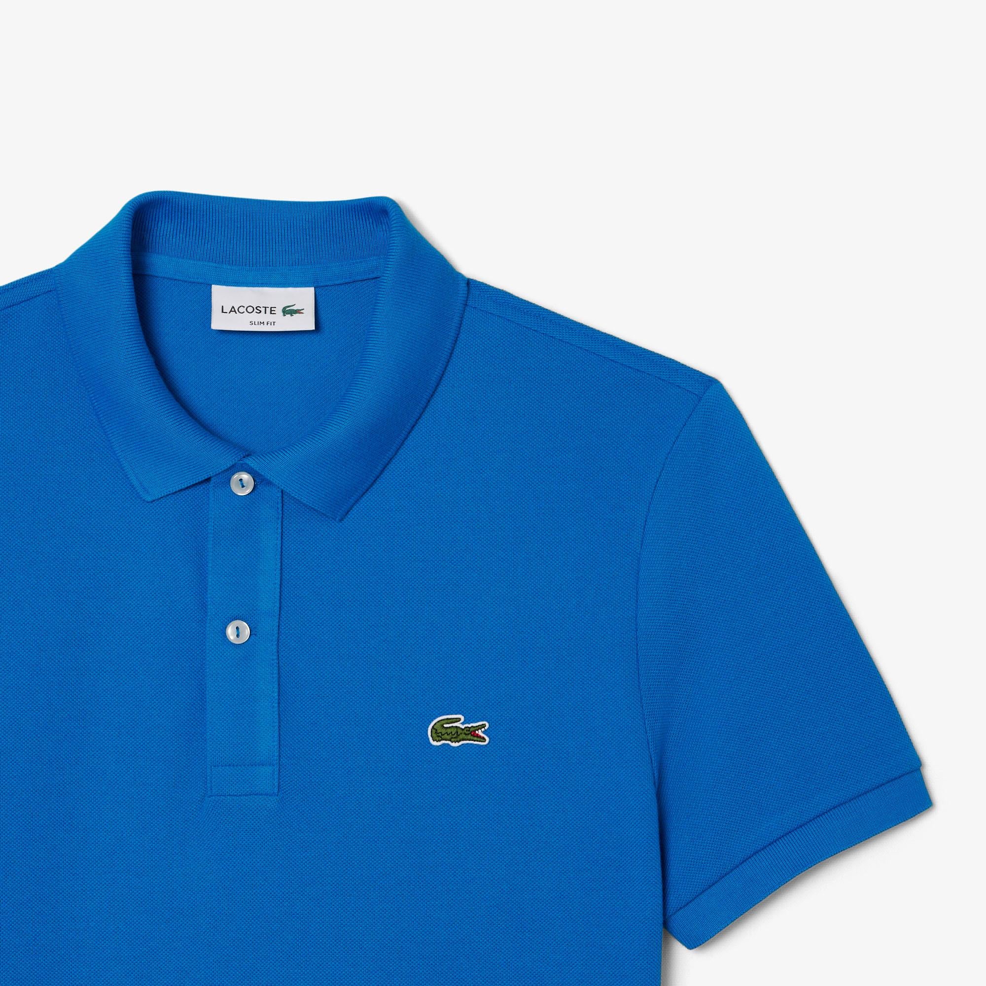 Lacoste L.12.12 Erkek Slim Fit Mavi Polo