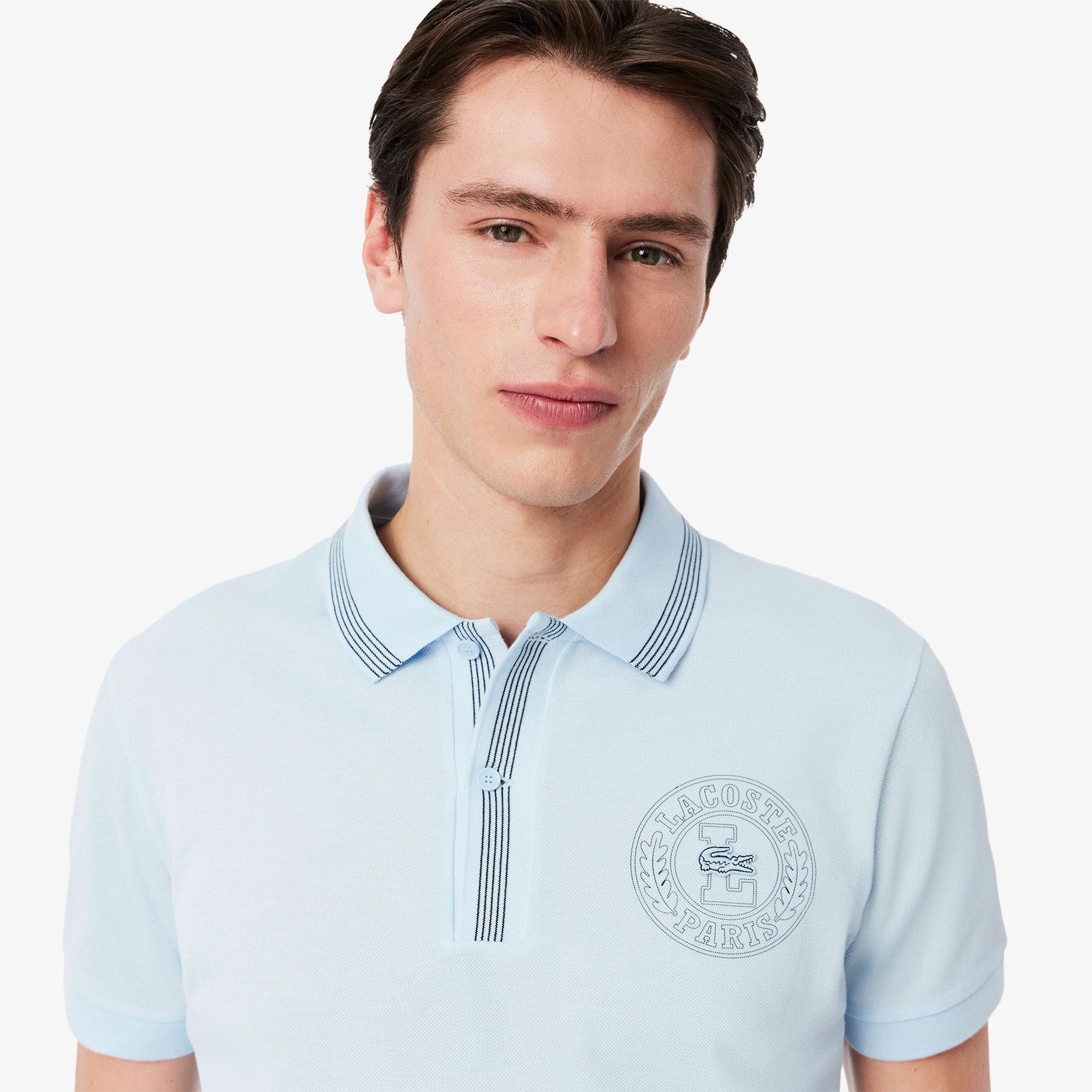 L.12.12 Erkek Regular Fit Mavi Polo