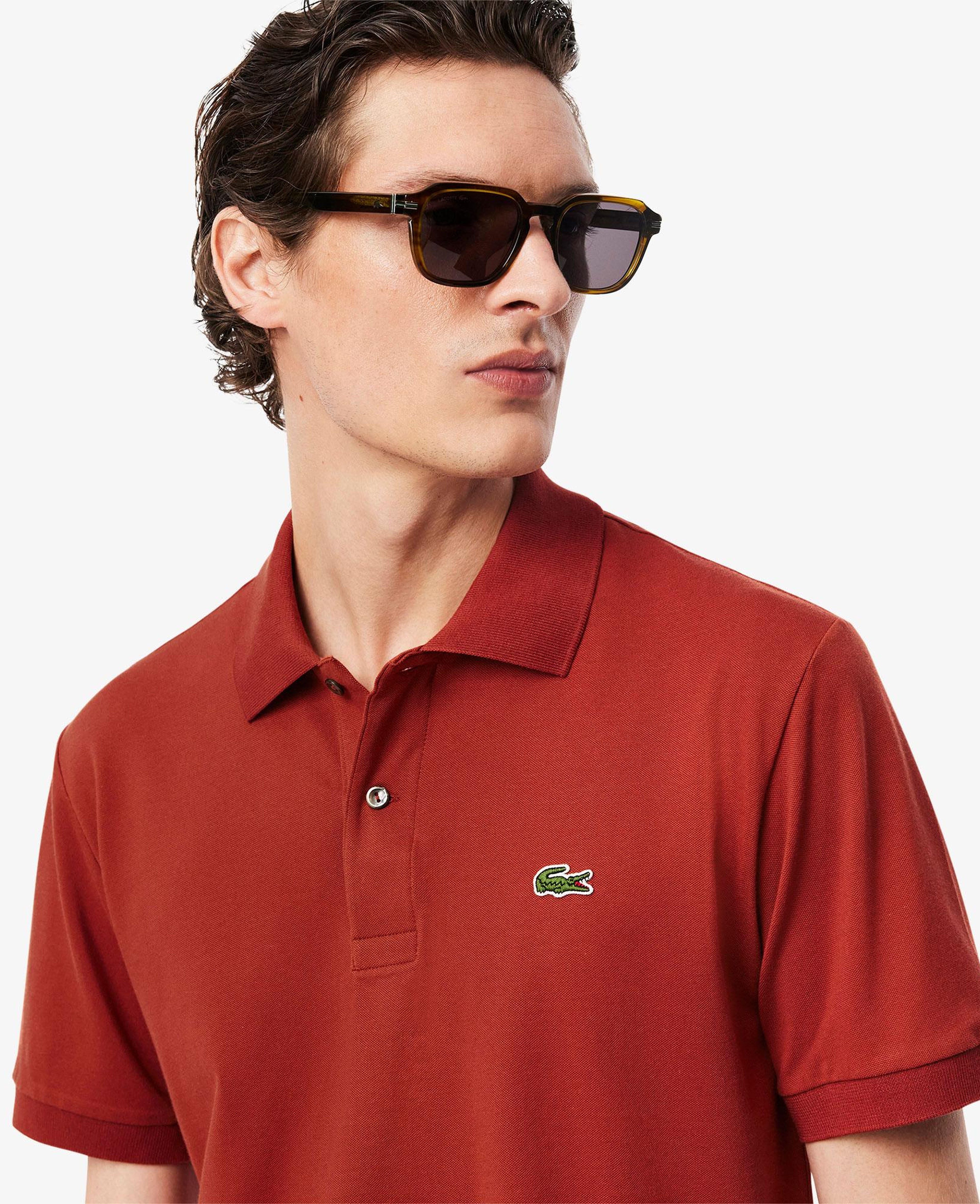 L.12.12 Light Erkek Classic Fit Kahverengi Polo