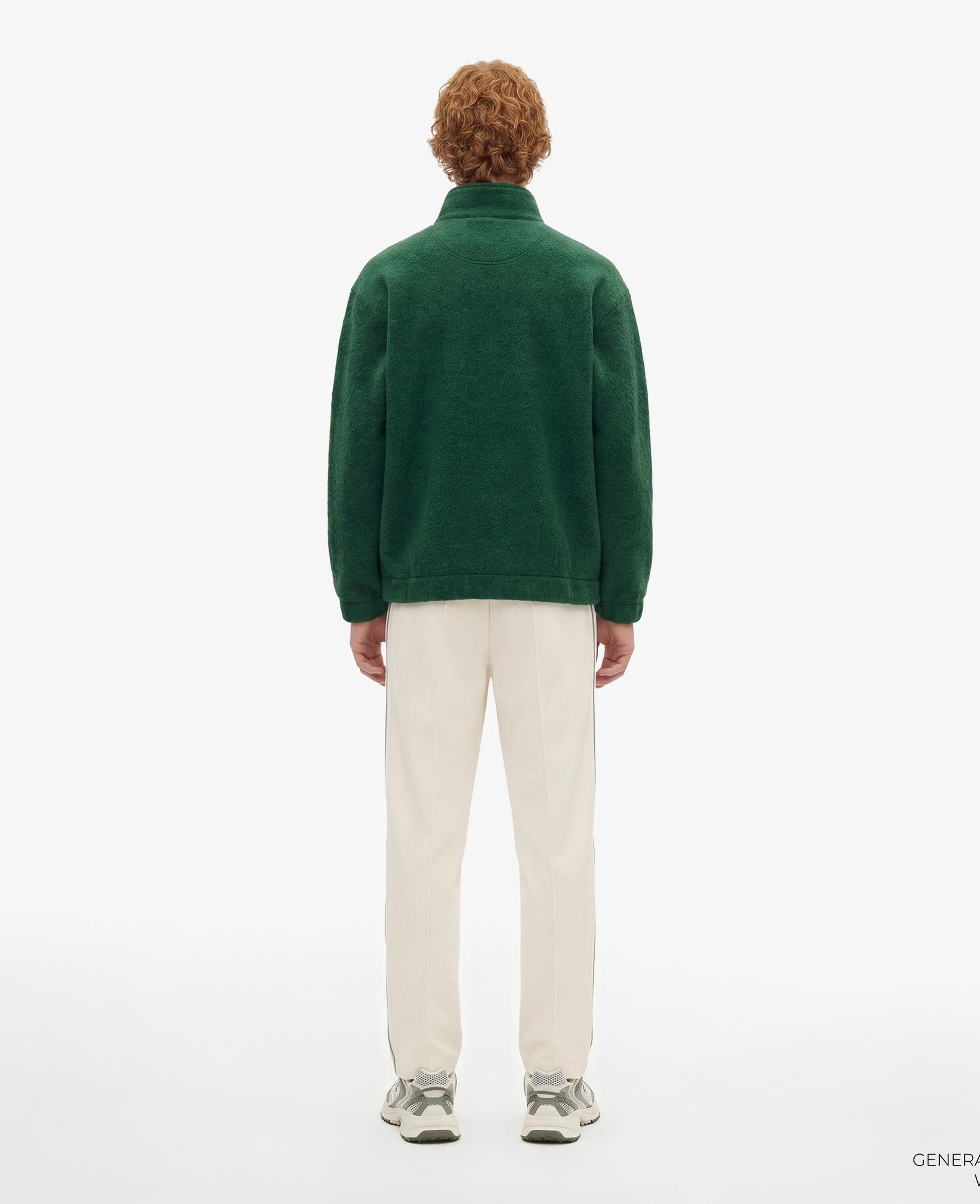 Lacoste Erkek Loose Fit Yarım Fermuarlı Yeşil Sweatshirt