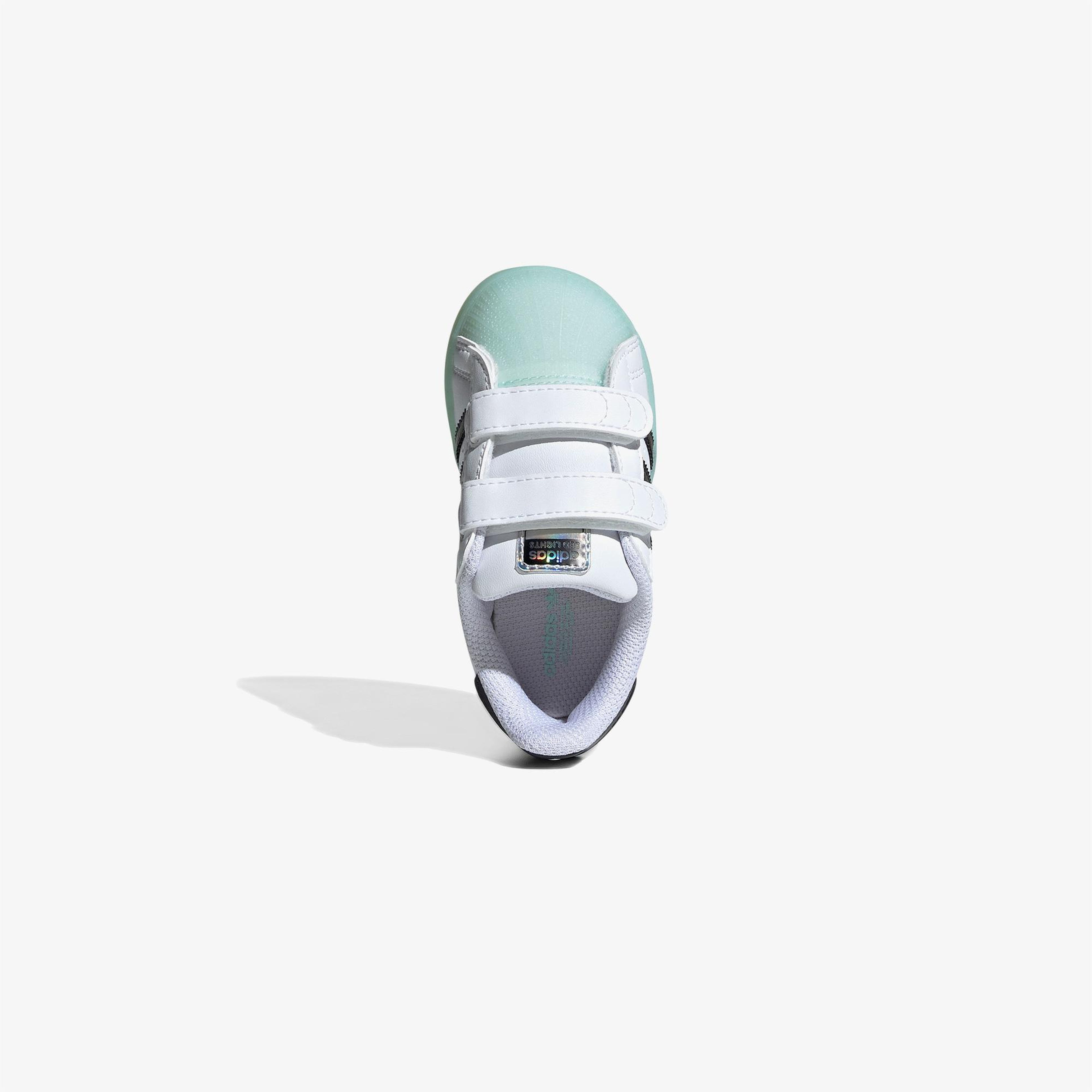 adidas Superstar Led Lights Comfort Closure Bebek Yeşil Beyaz Led Işıklı Spor Ayakkabı