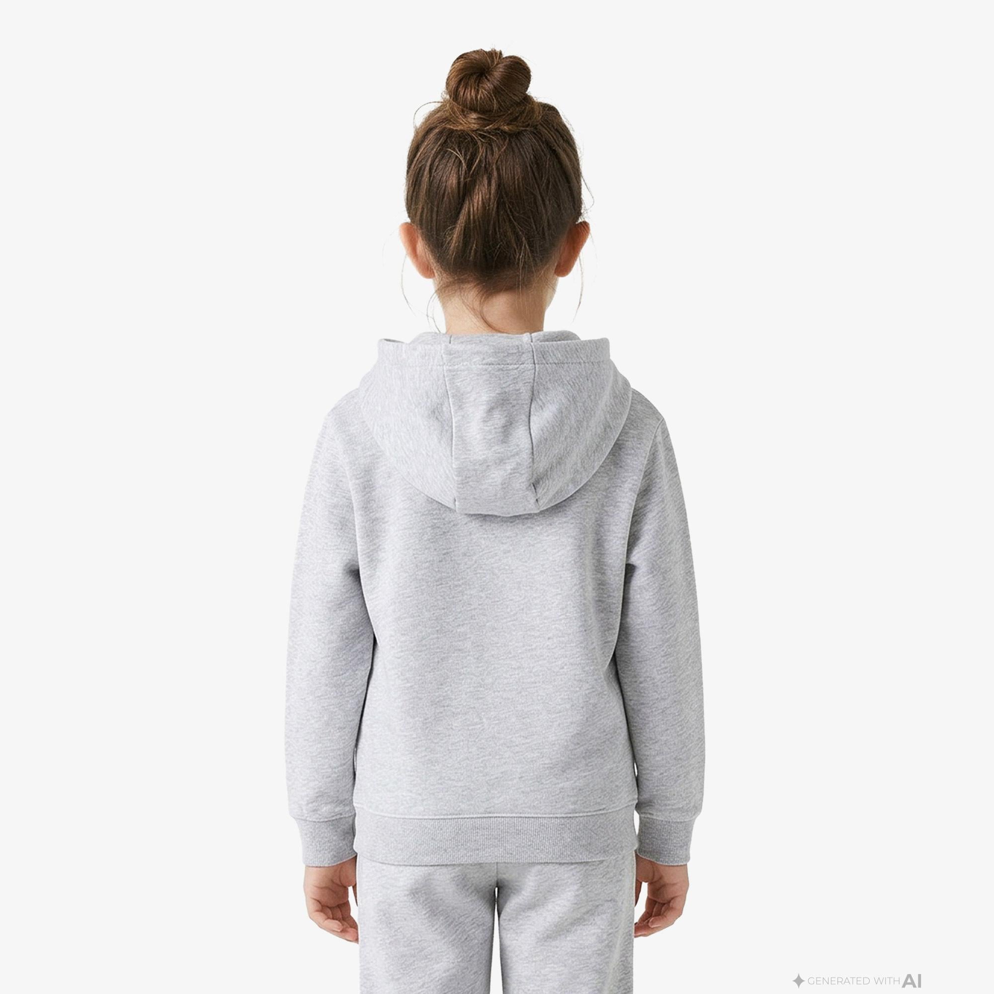 Lacoste Çocuk Kapüşonlu Gri Sweatshirt