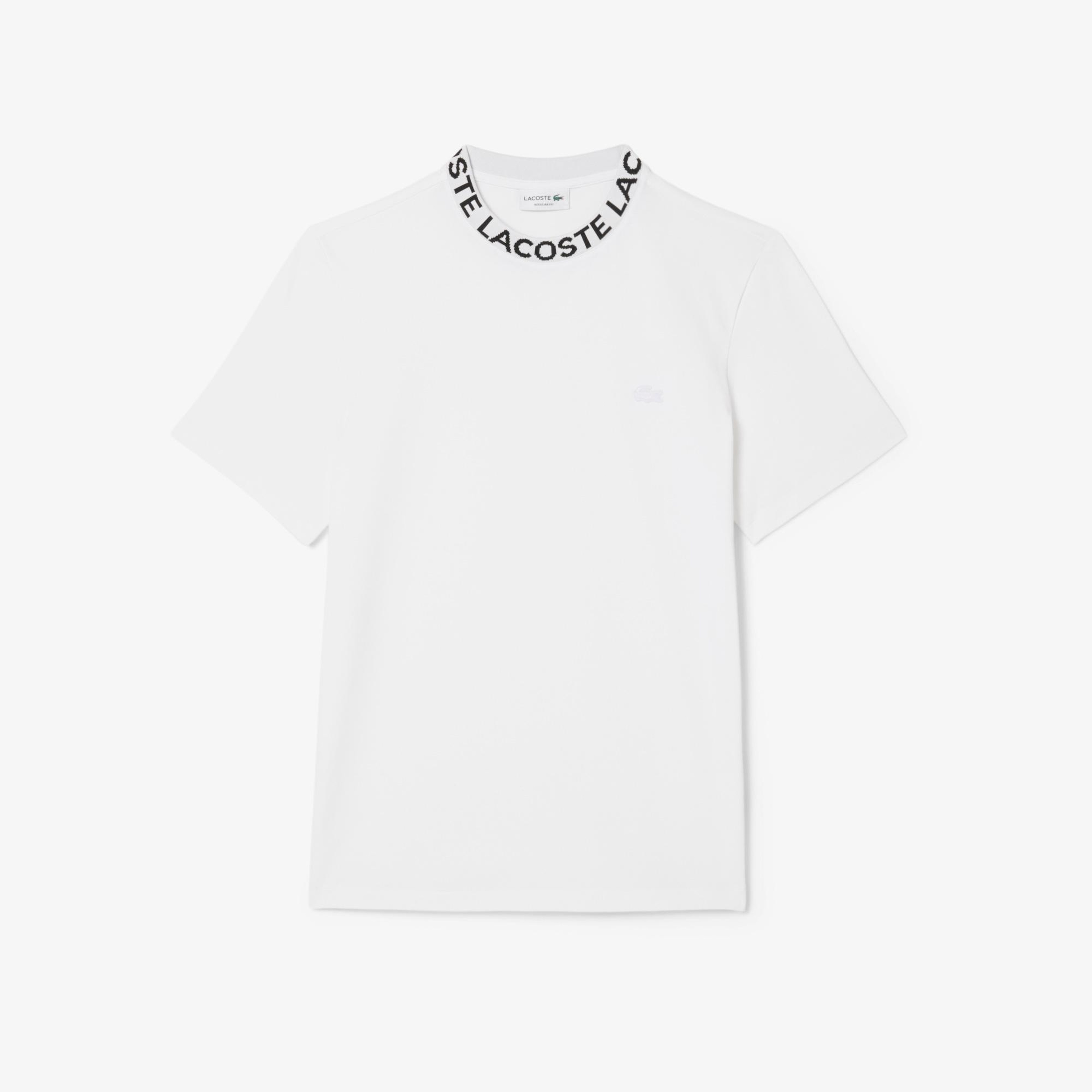 Lacoste Erkek Regular Fit Bisiklet Yaka Beyaz T-Shirt