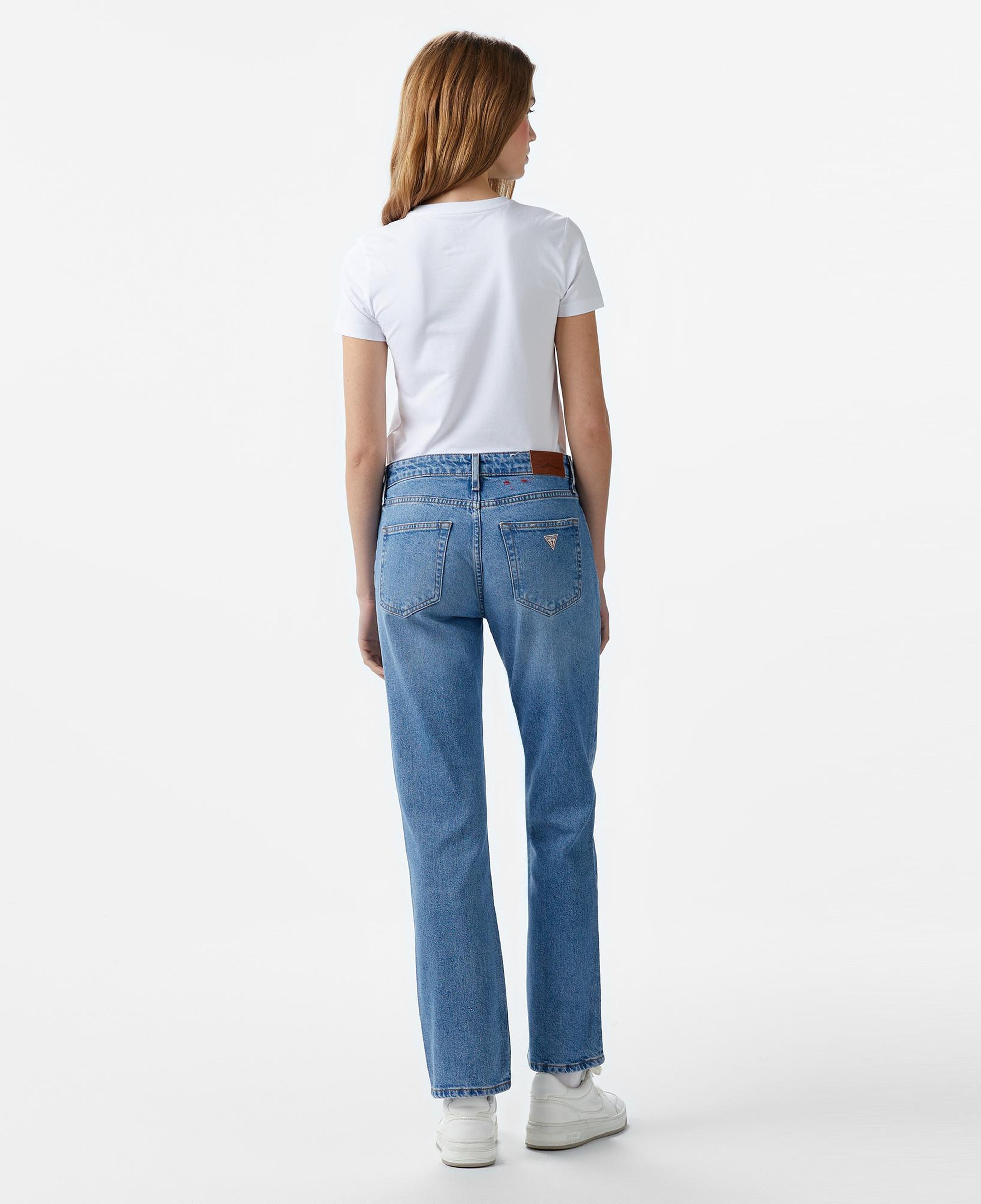 Guess G08 Mid Rise Straight Kadın Mavi Jean