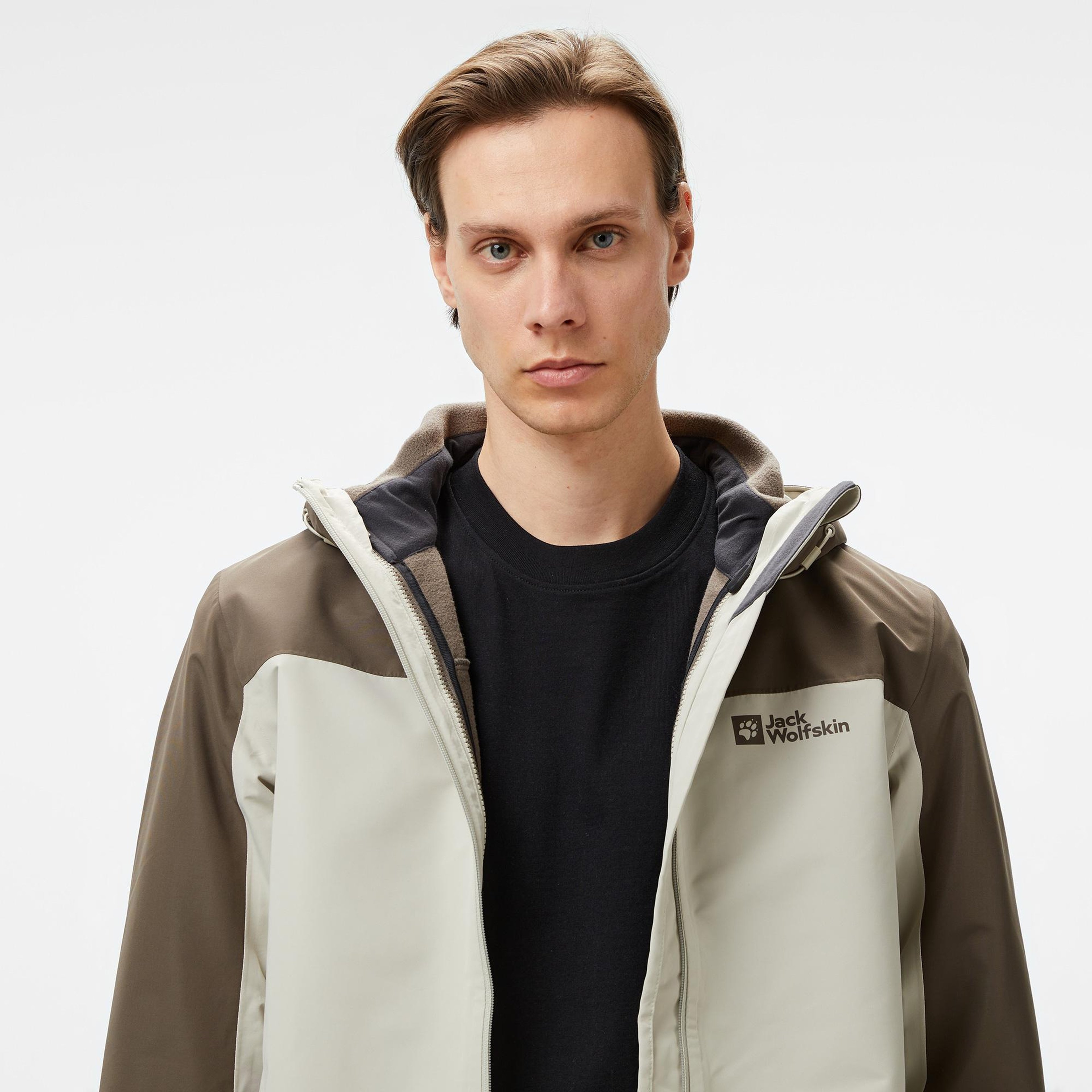 Jack Wolfskin Taubenberg 3in1 Erkek Gri Ceket