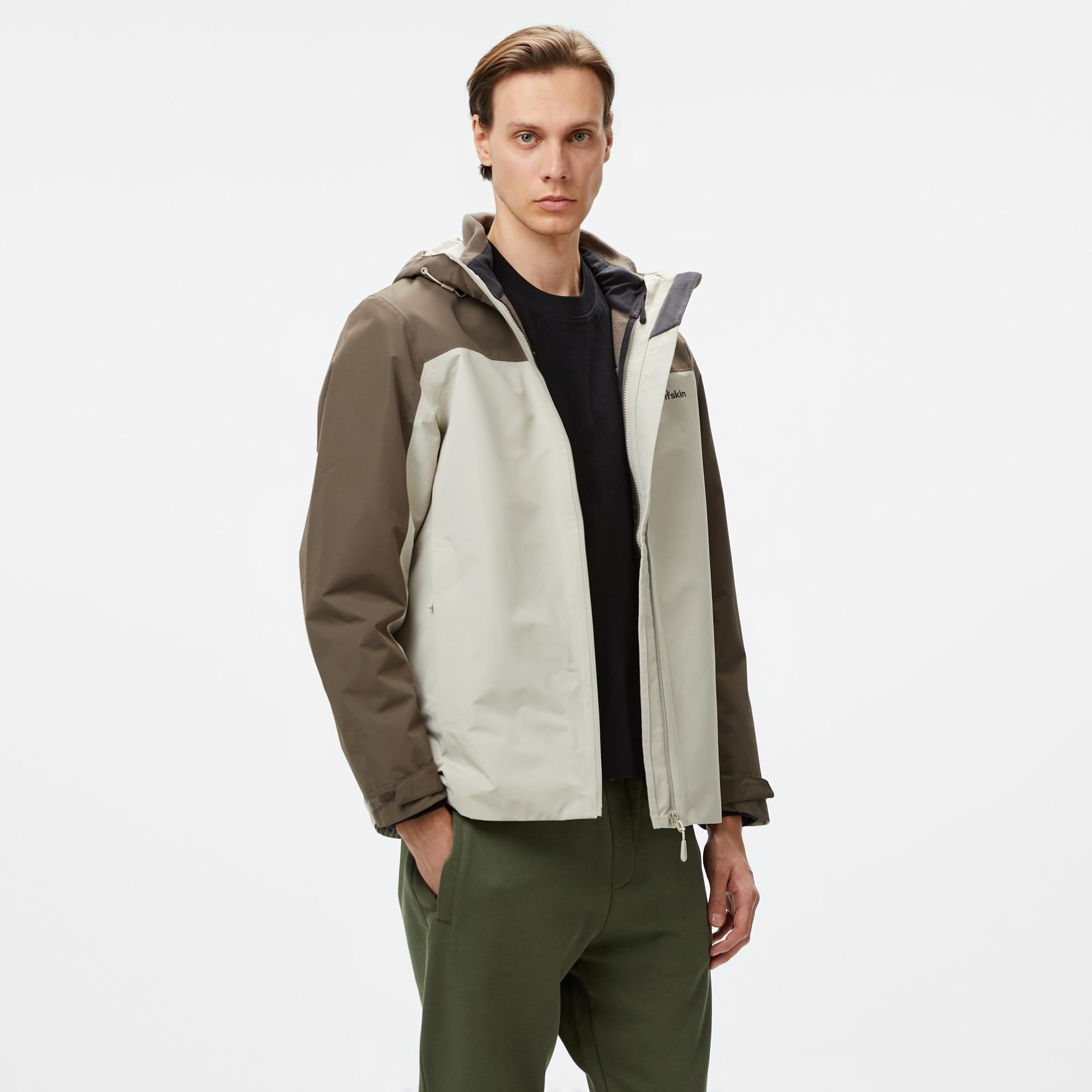 Jack Wolfskin Taubenberg 3in1 Erkek Gri Ceket