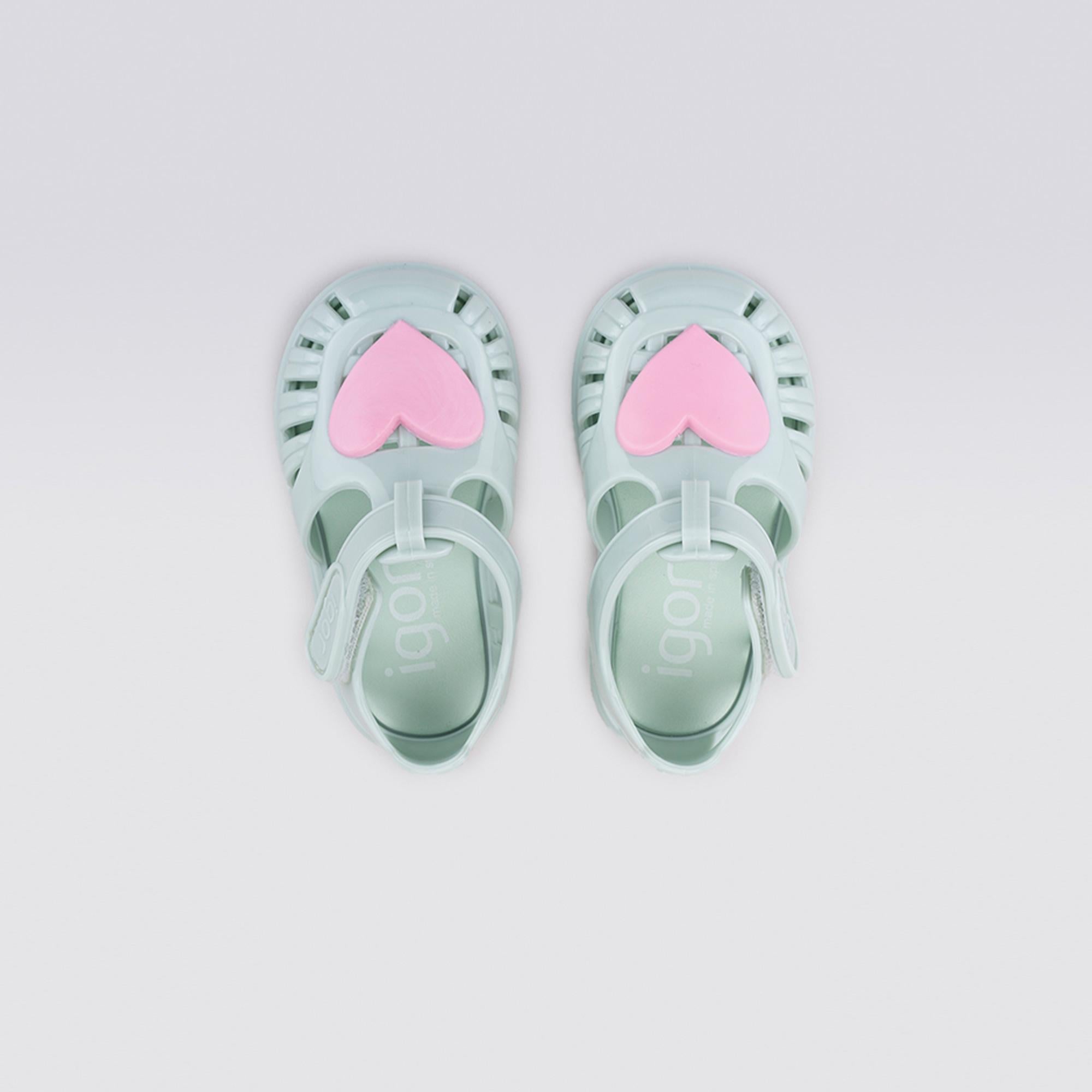 Igor Tobby Gloss Love Bebek Yeşil Sandalet