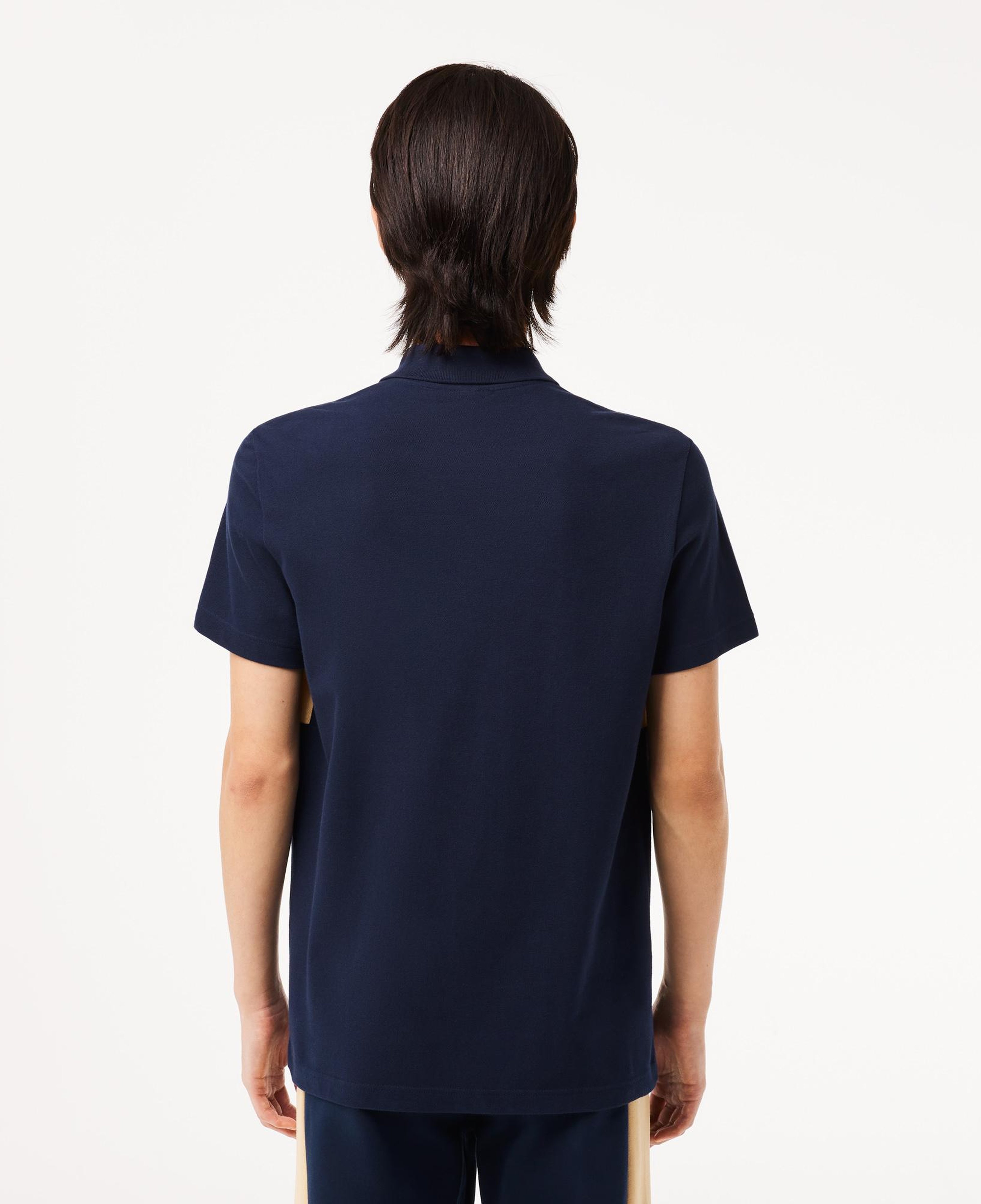 Erkek Regular Fit Renk bloklu Lacivert Polo