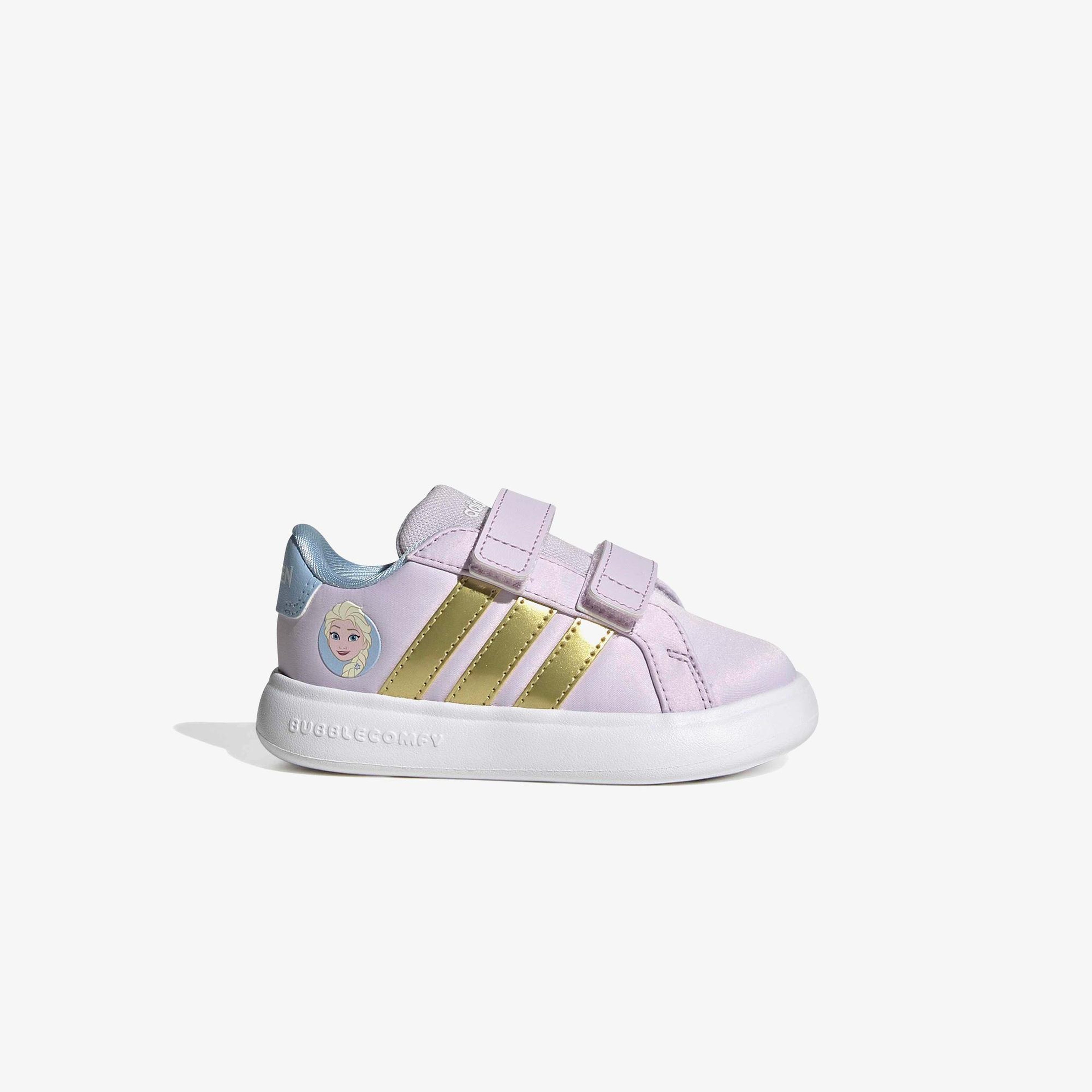 adidas x Disney Grand Court Elsa Bebek Mor Spor Ayakkabı
