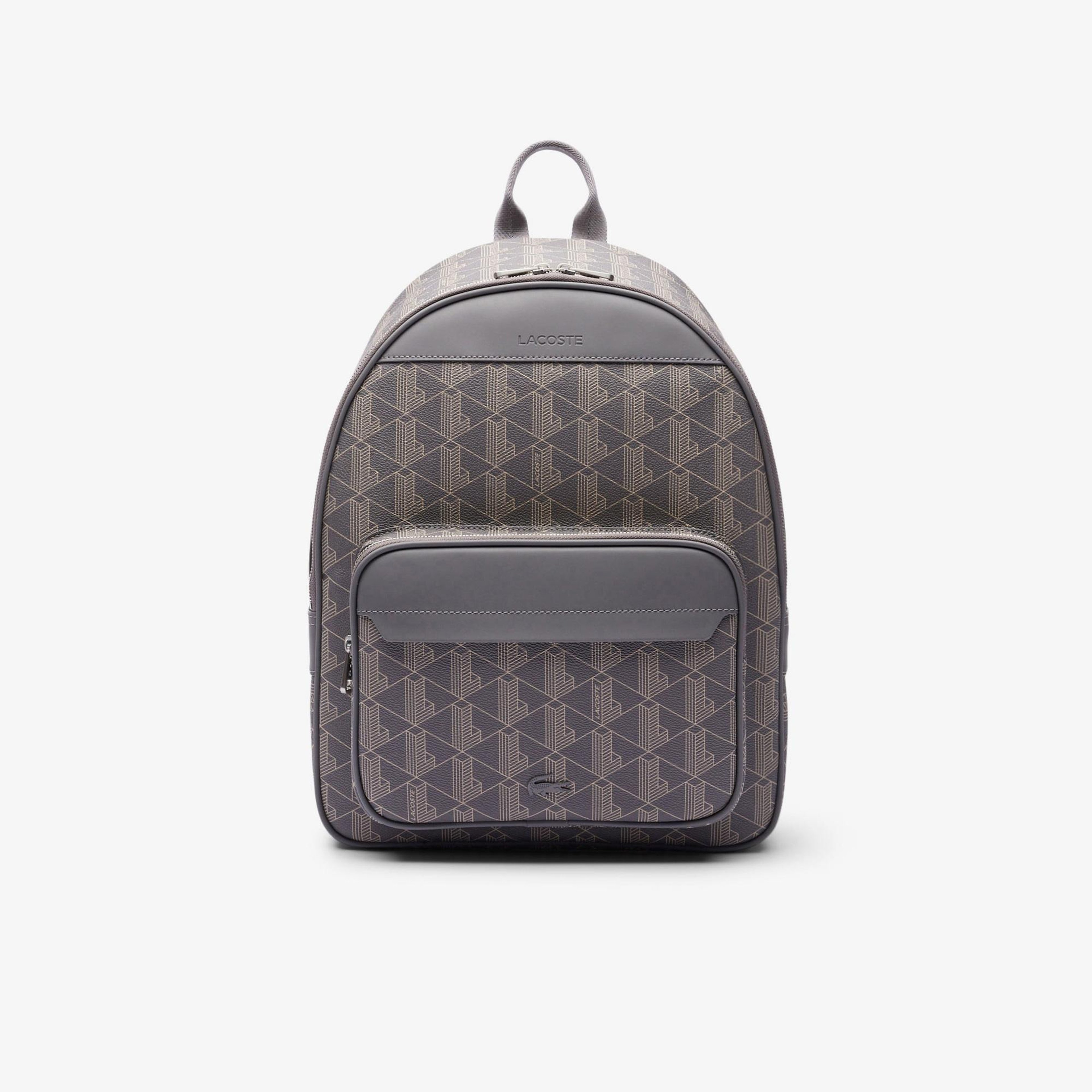 Lacoste The Blend Erkek Monogram Gri Sırt Çantası