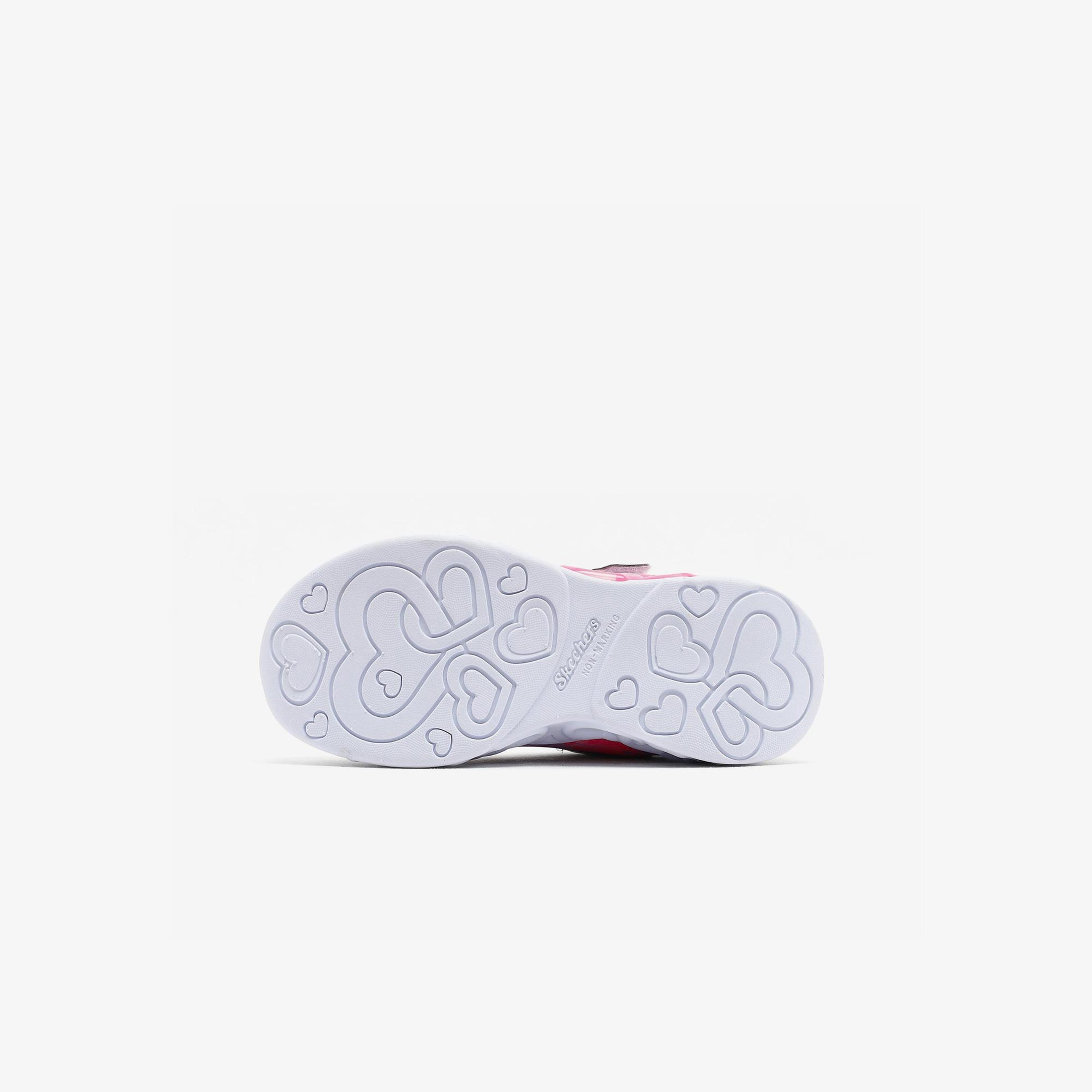 Skechers Infinite Heart Lights Heart Jewels Çocuk Gri Spor Ayakkabı