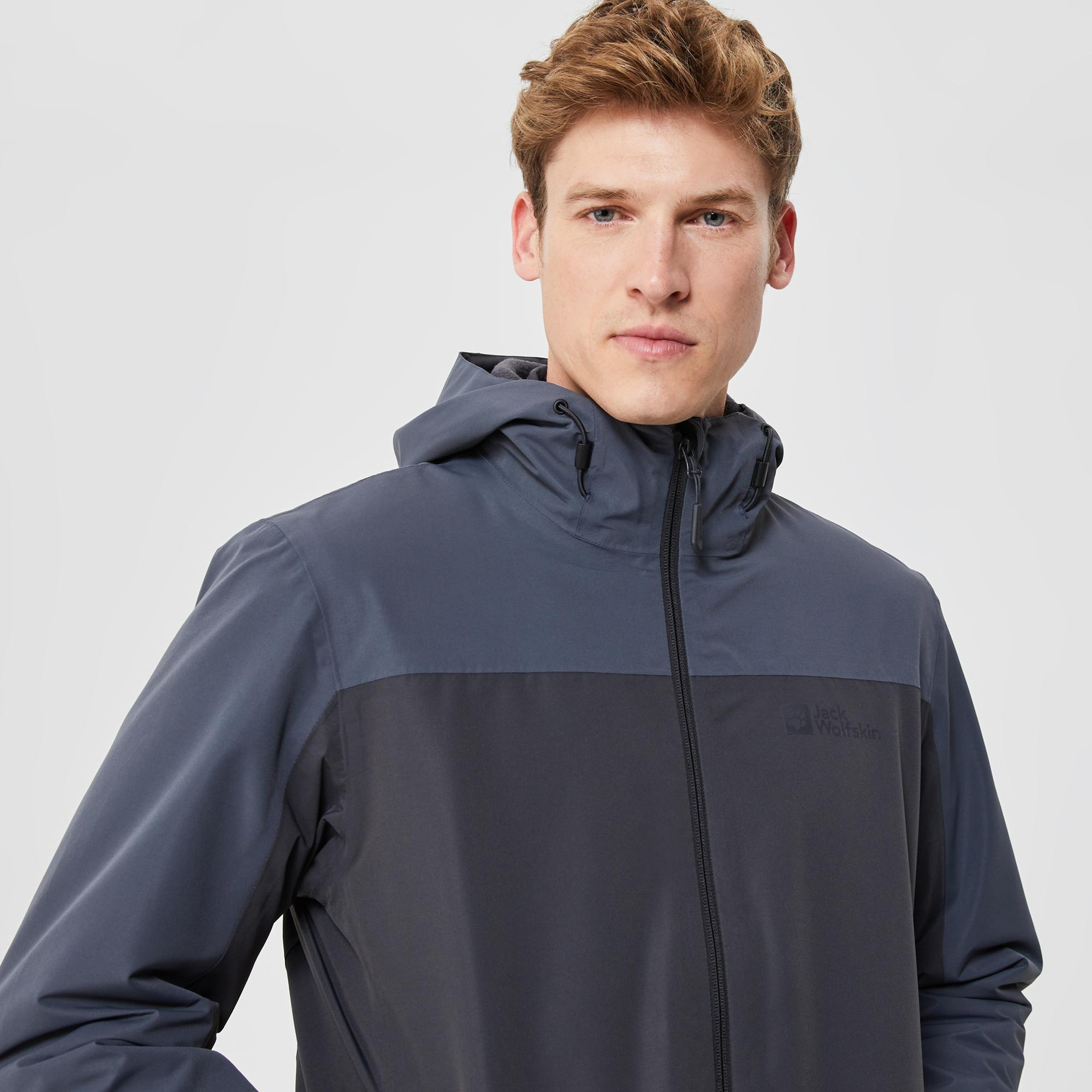 Jack Wolfskin Taubenberg 3-in-1 Siyah Erkek Ceket