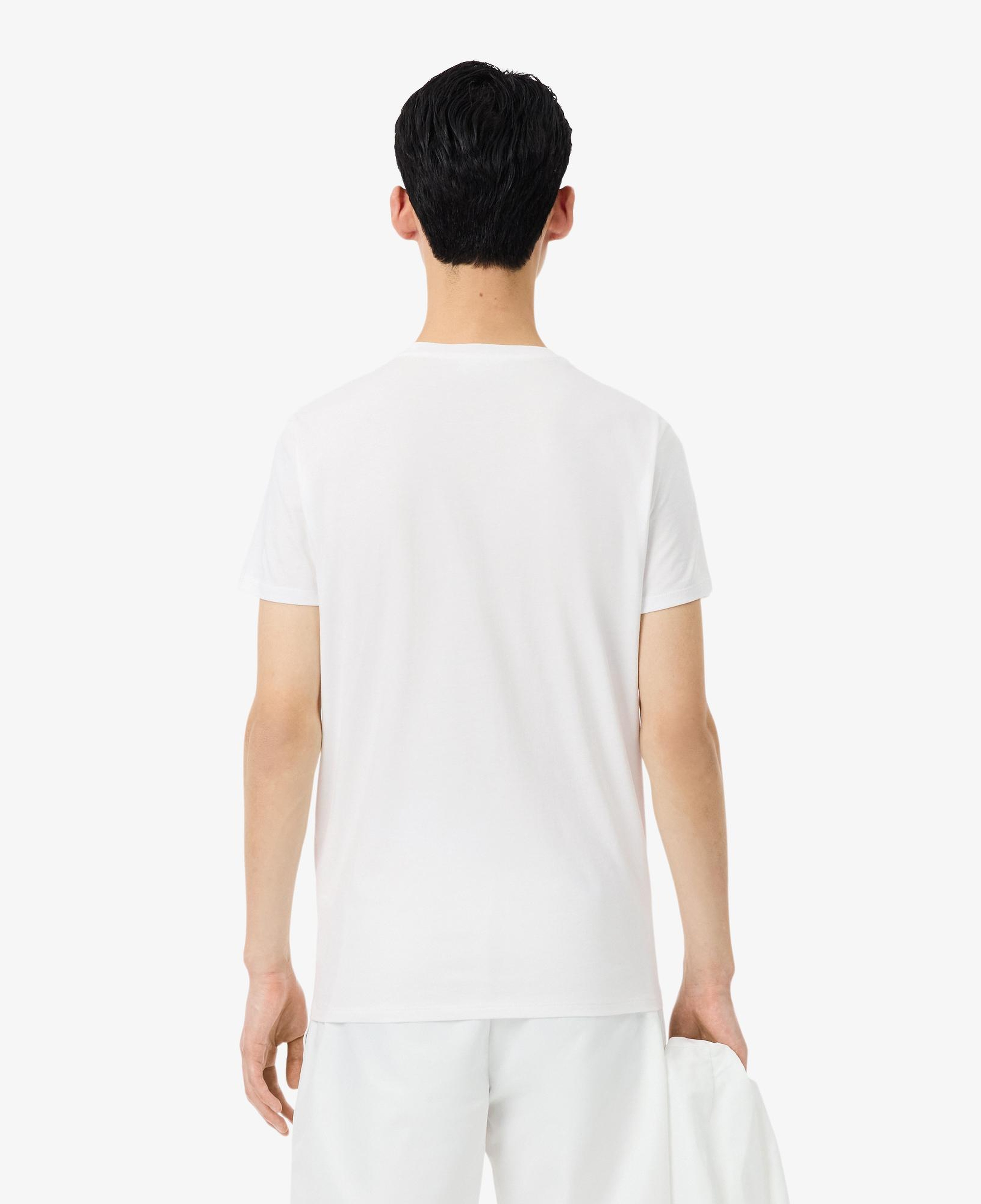 Lacoste Erkek Regular Fit Bisiklet Yaka Beyaz T-Shirt