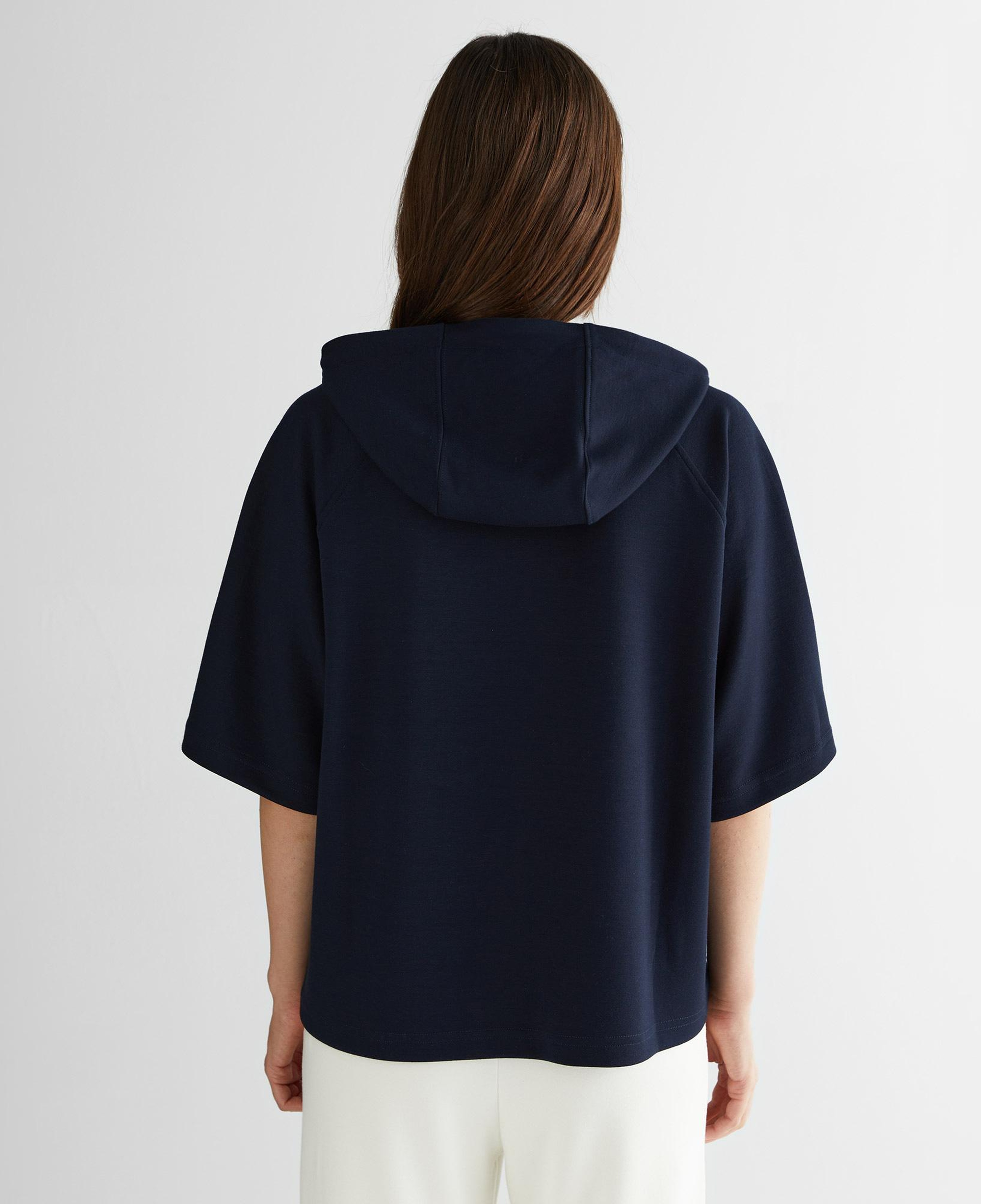 GANT Kadın Lacivert Bisiklet Yaka Logolu Sweatshirt