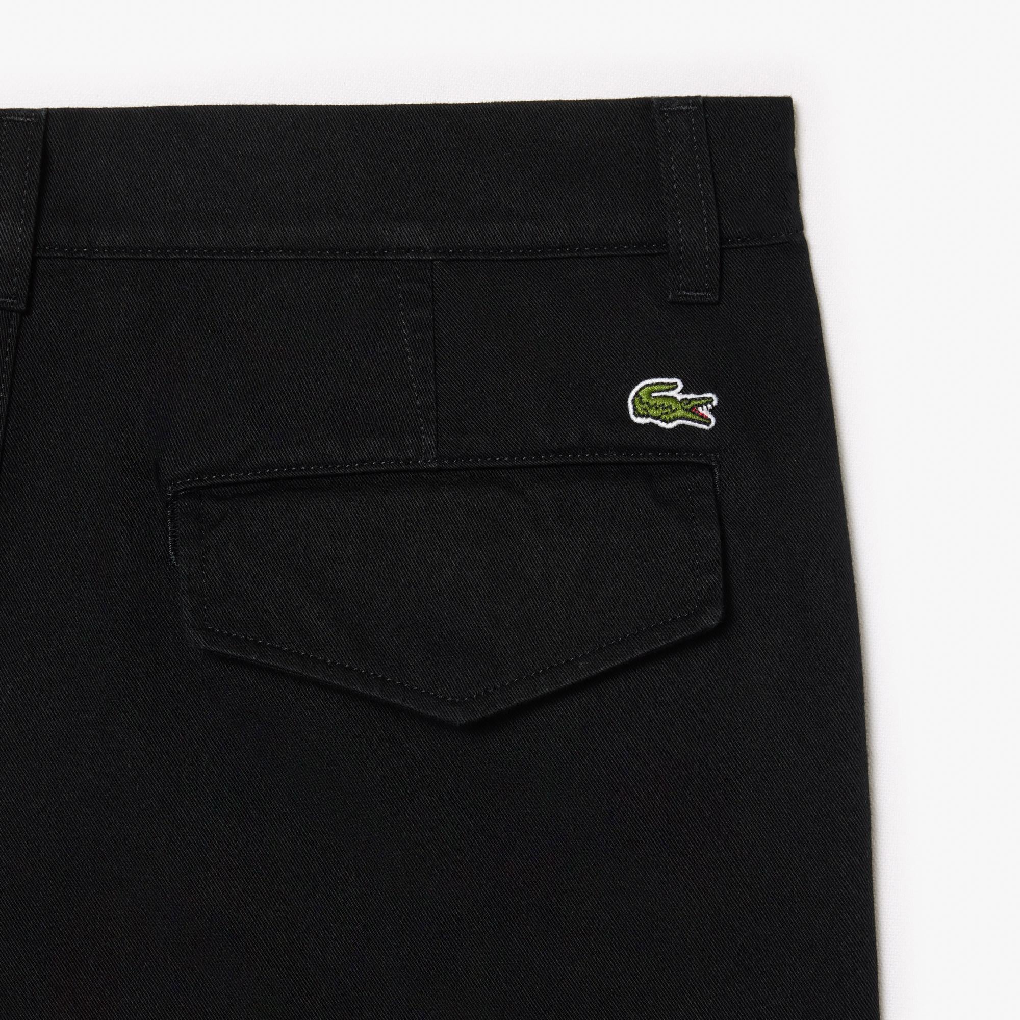 Erkek Straight Fit Chino Siyah Pantolon