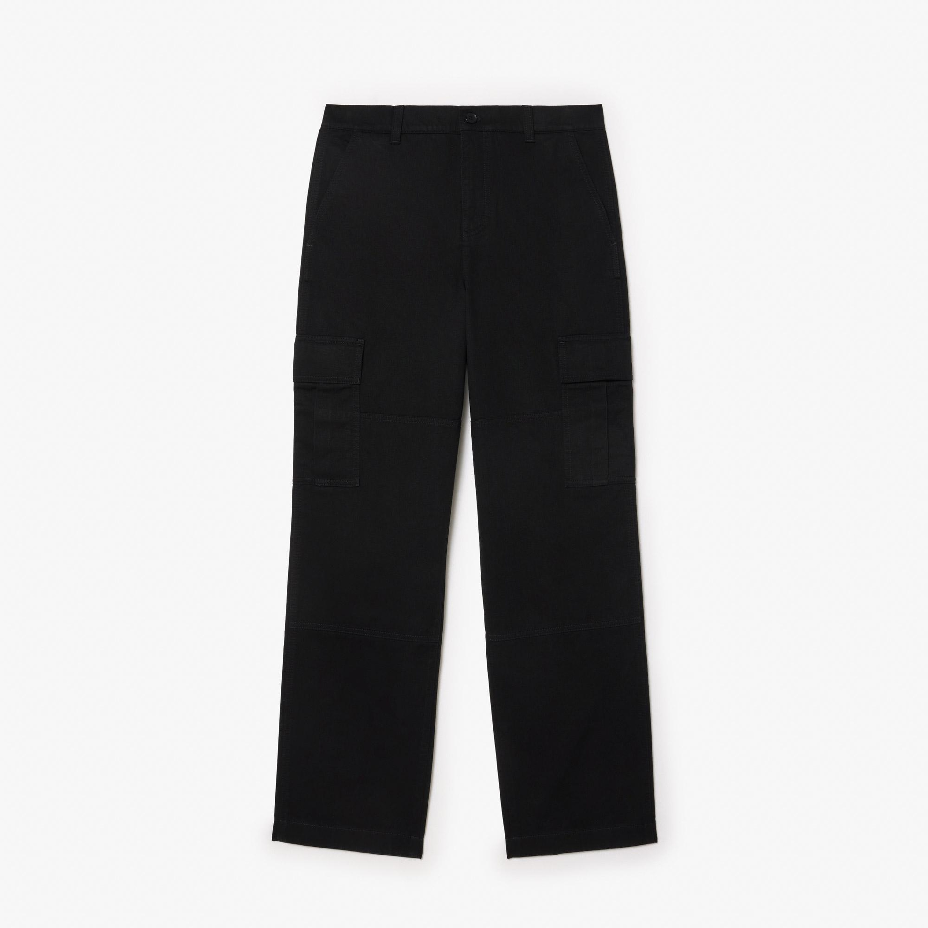 Erkek Straight Fit Chino Siyah Pantolon